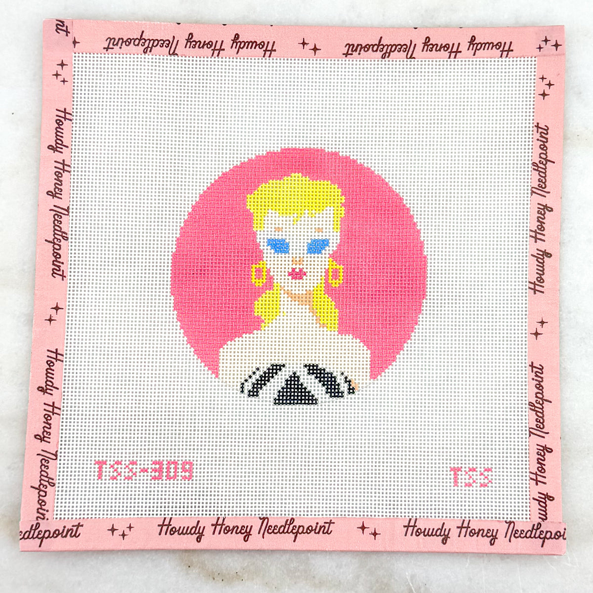 Retro Blonde Barbie Round