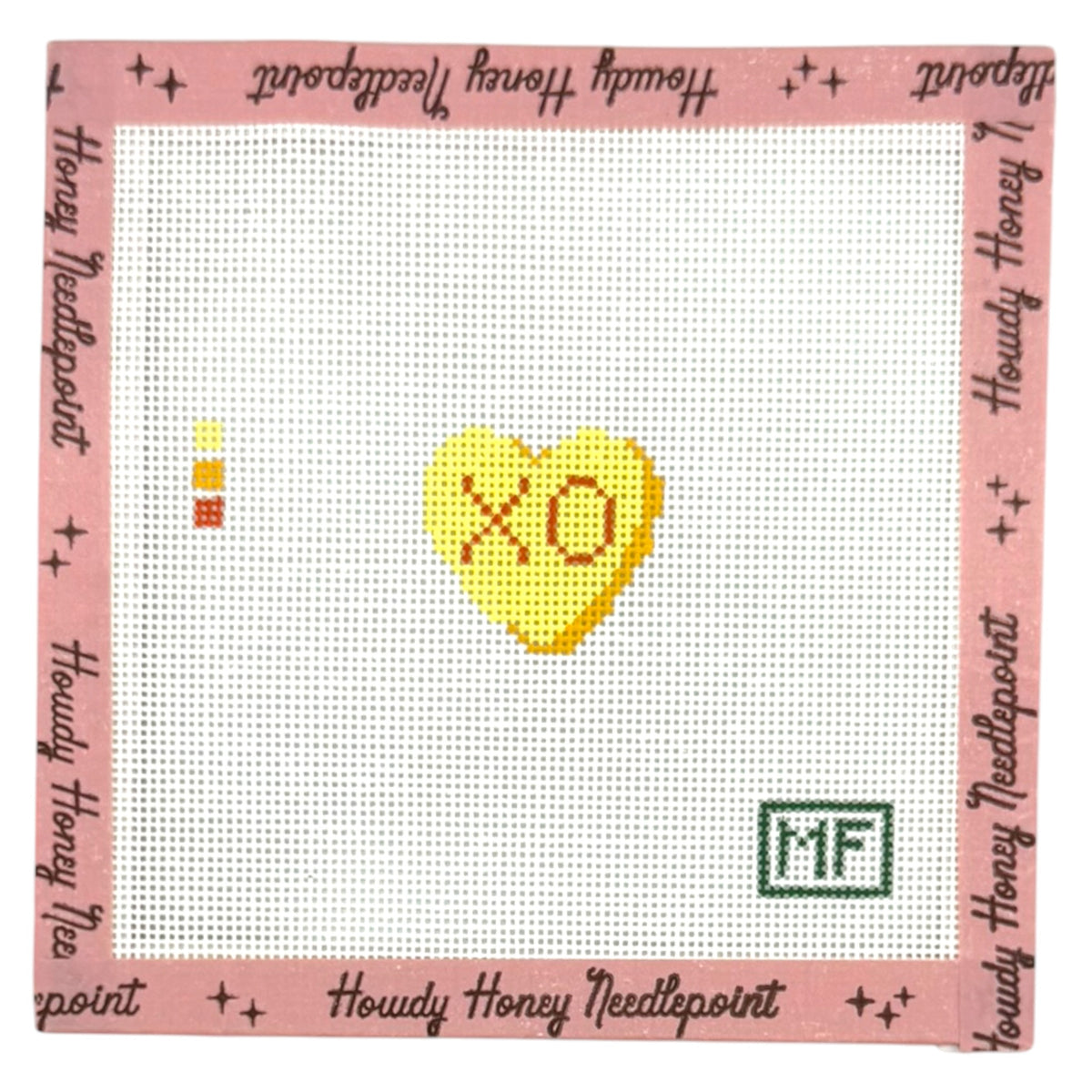 Yellow XO Heart Mini
