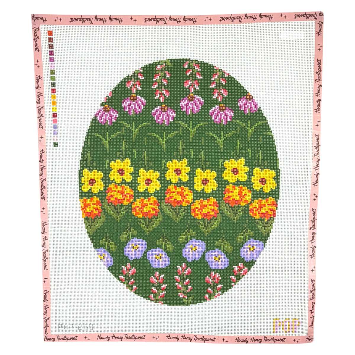Large Wildflower Oval