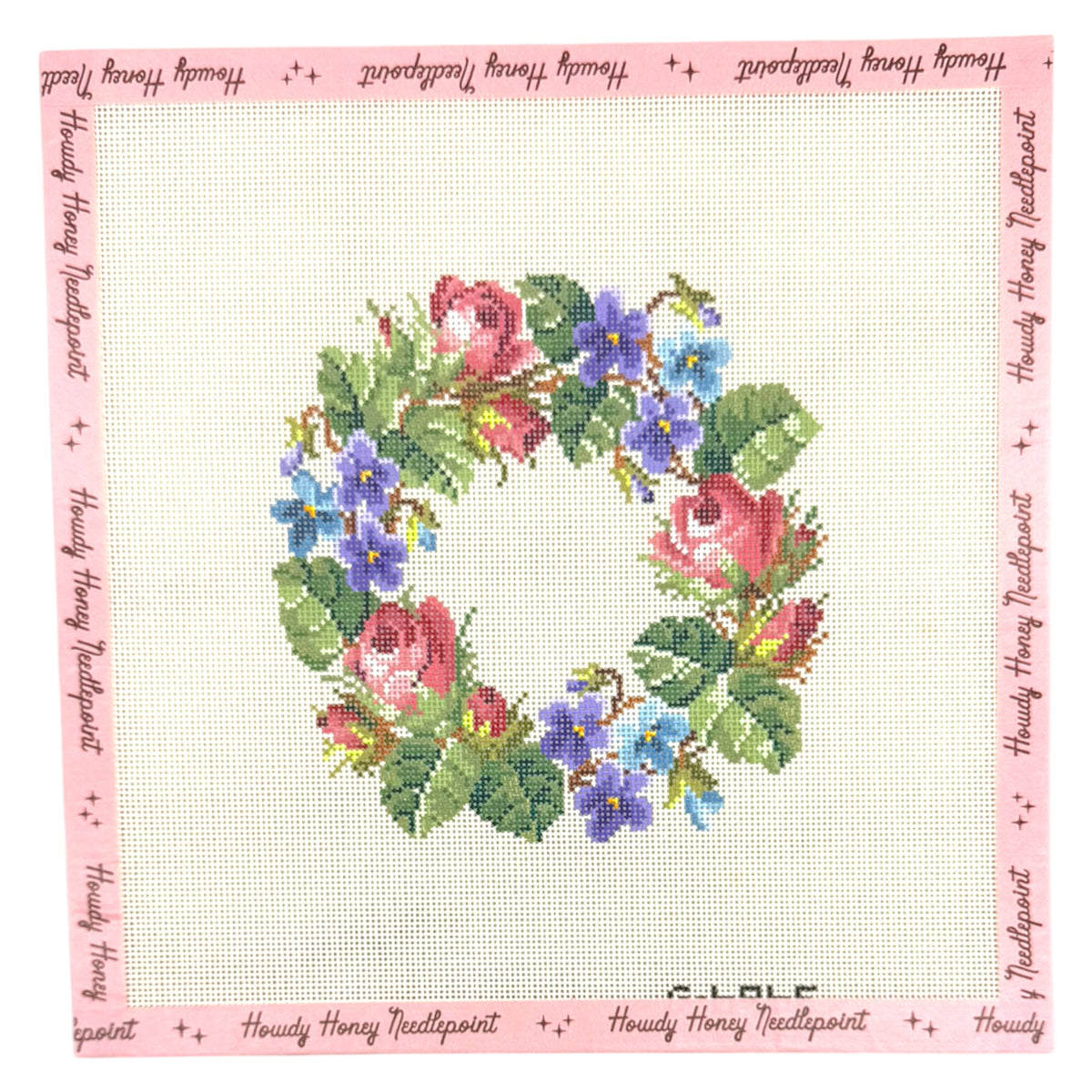 Rose & Violet Wreath