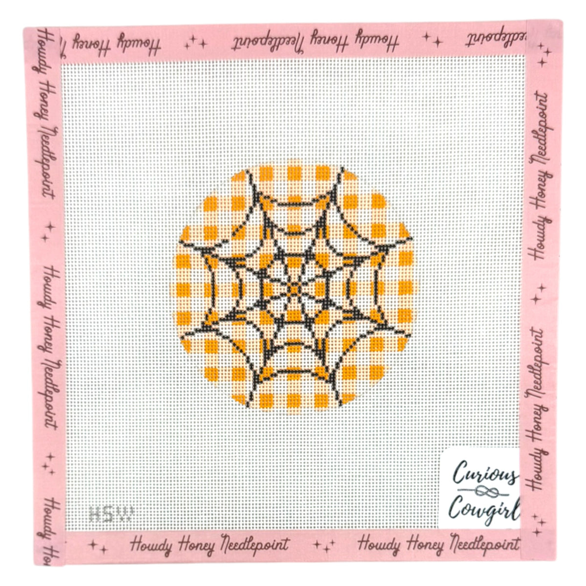 Spider Web on Gingham