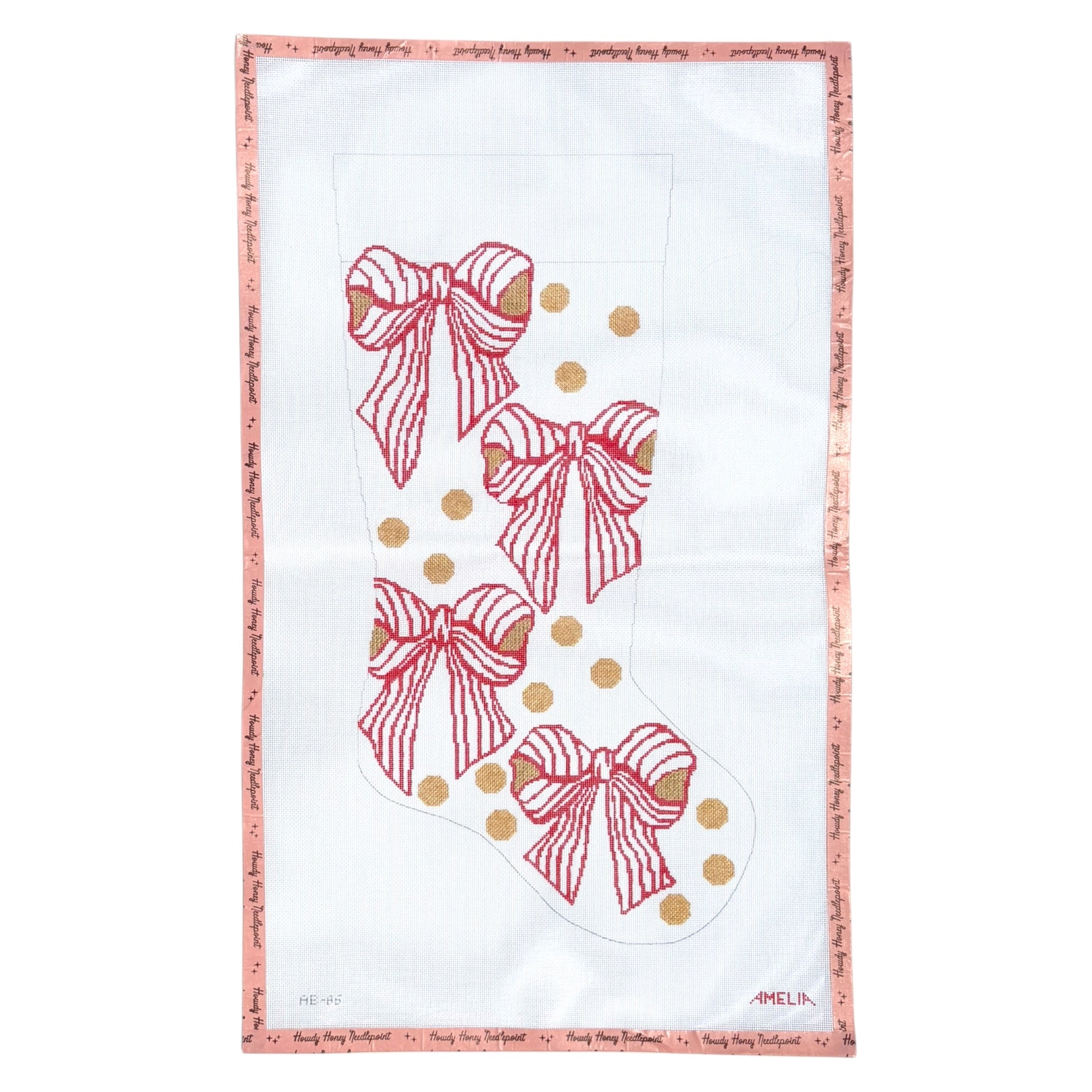 Red Bows & Dots Stocking