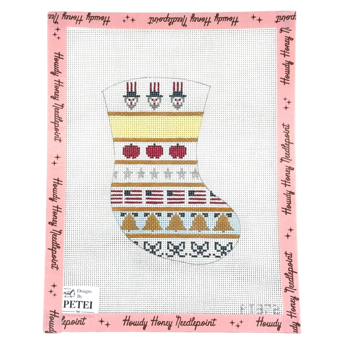 Patriotic Bauble Stocking