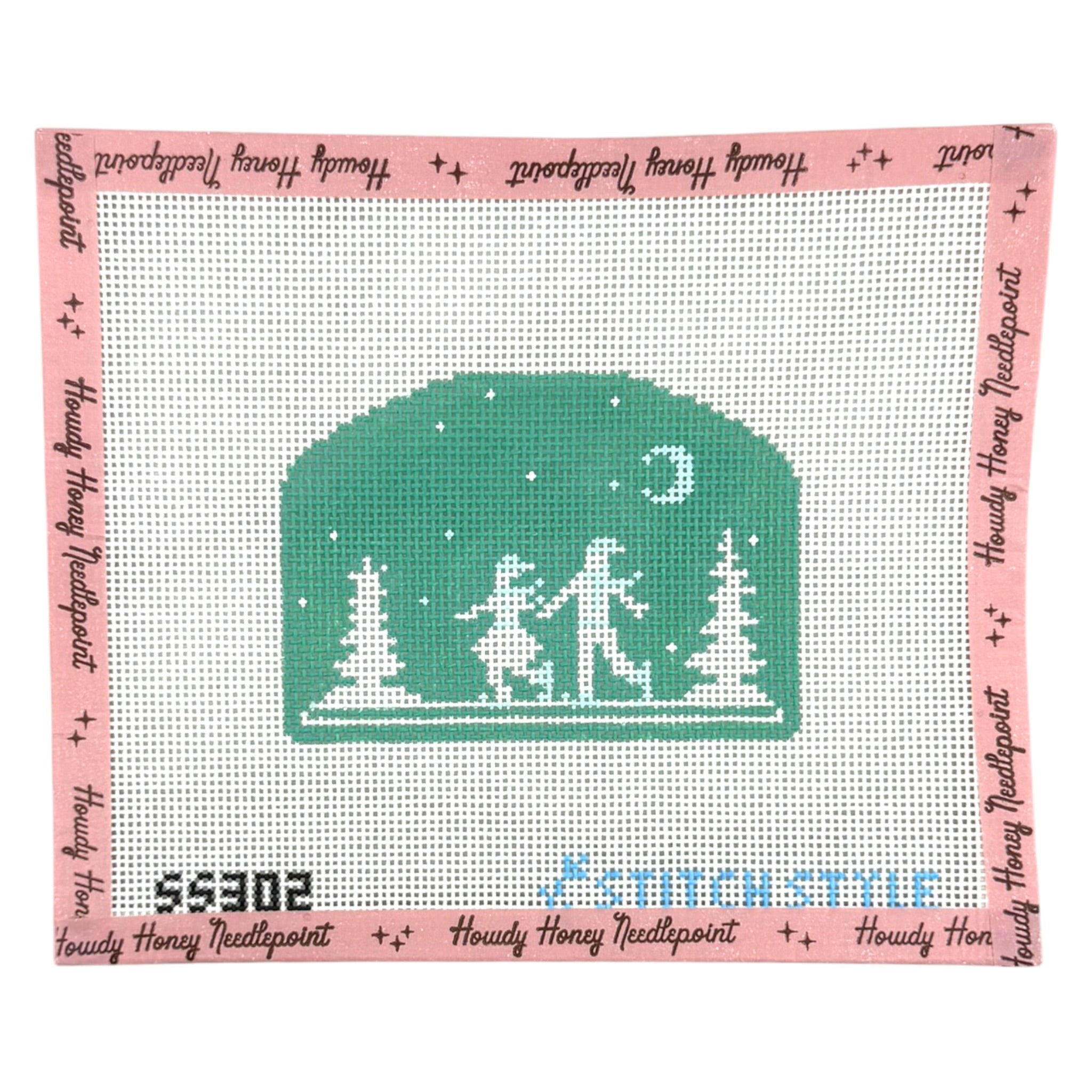 Mint Green Figure Skaters Silhouette