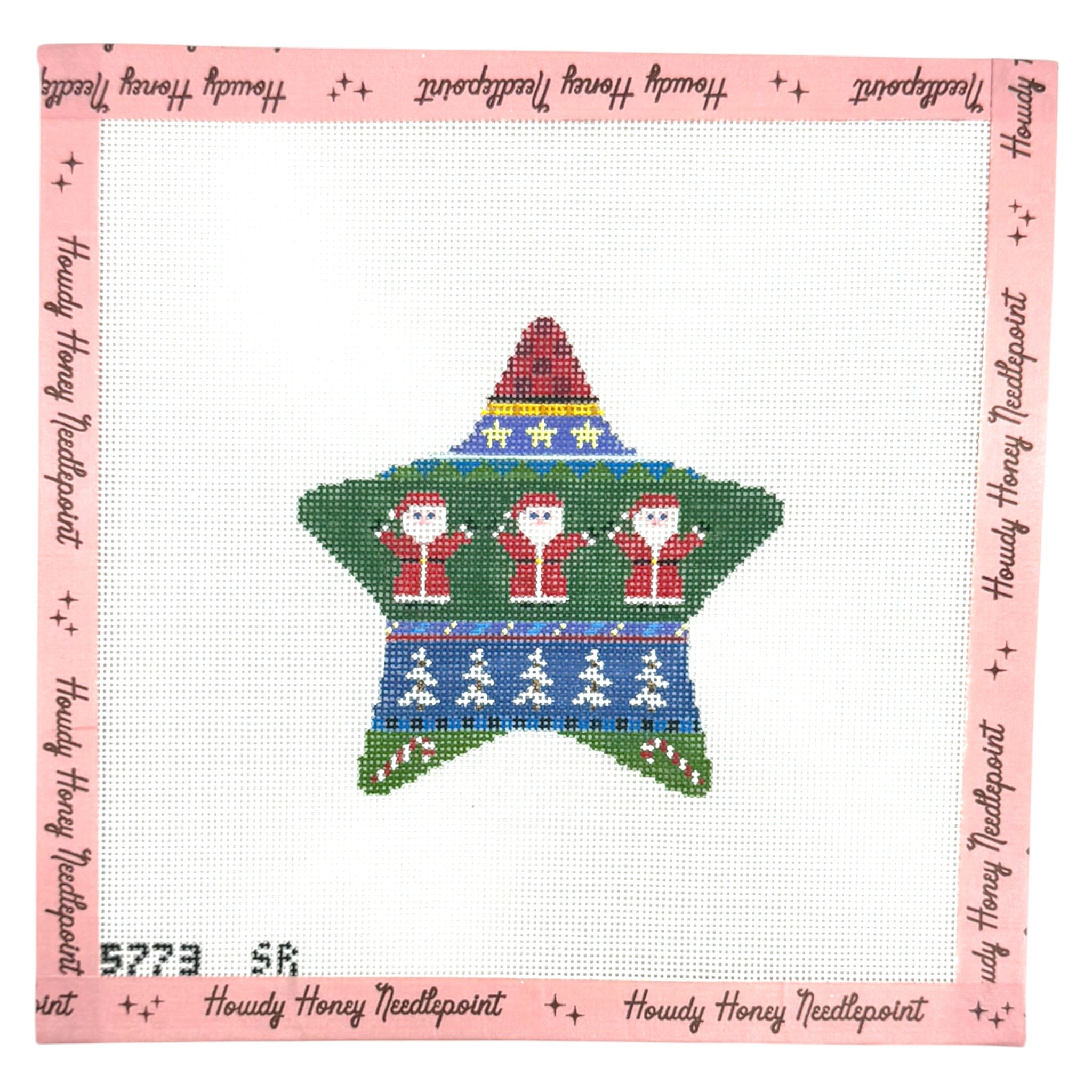 Star Santa Stripe Ornament