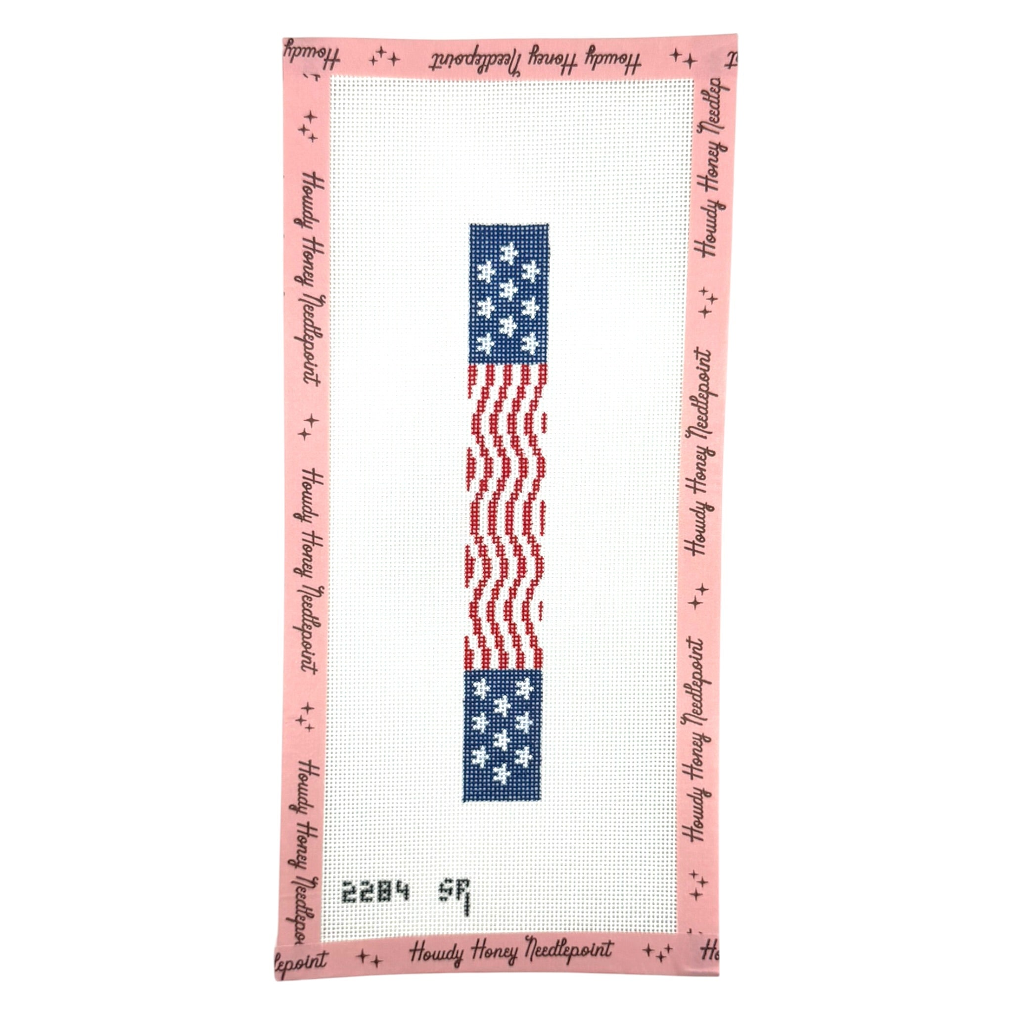 US Flag Wave Key Fob