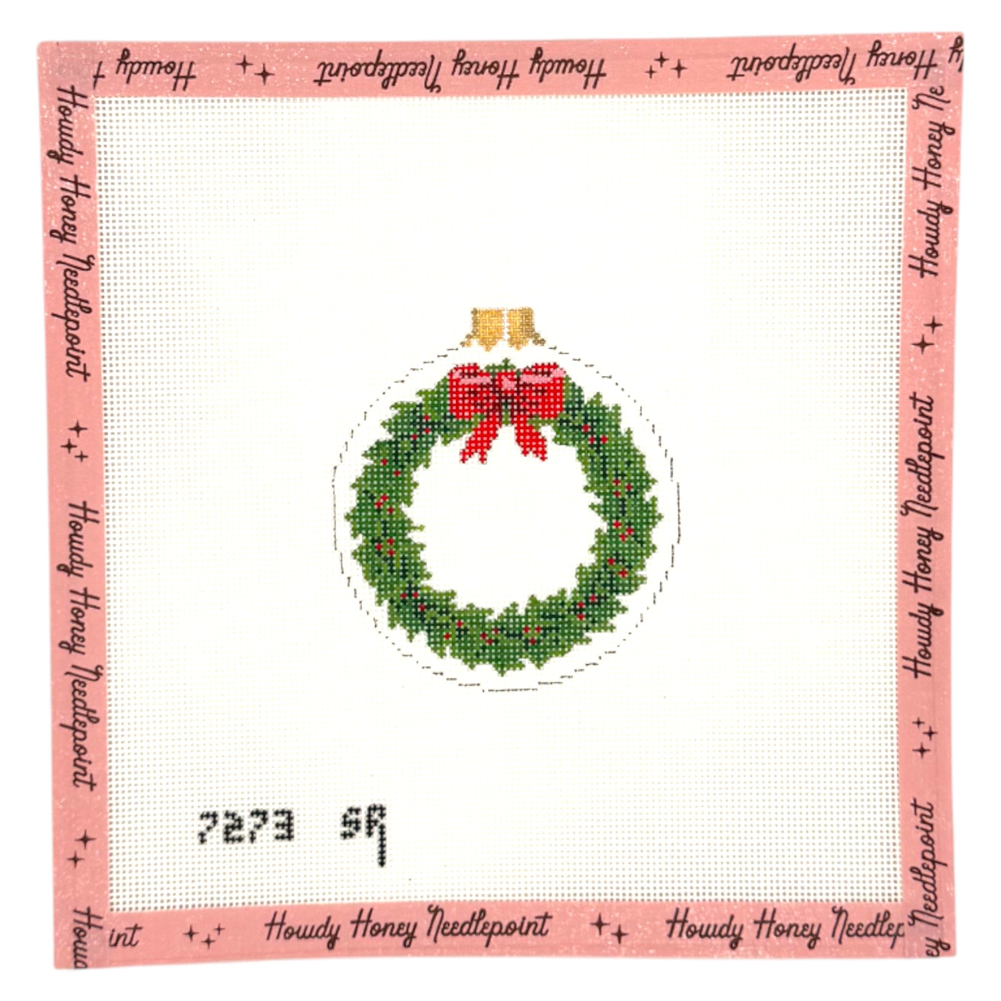 Holly Wreath Ornament