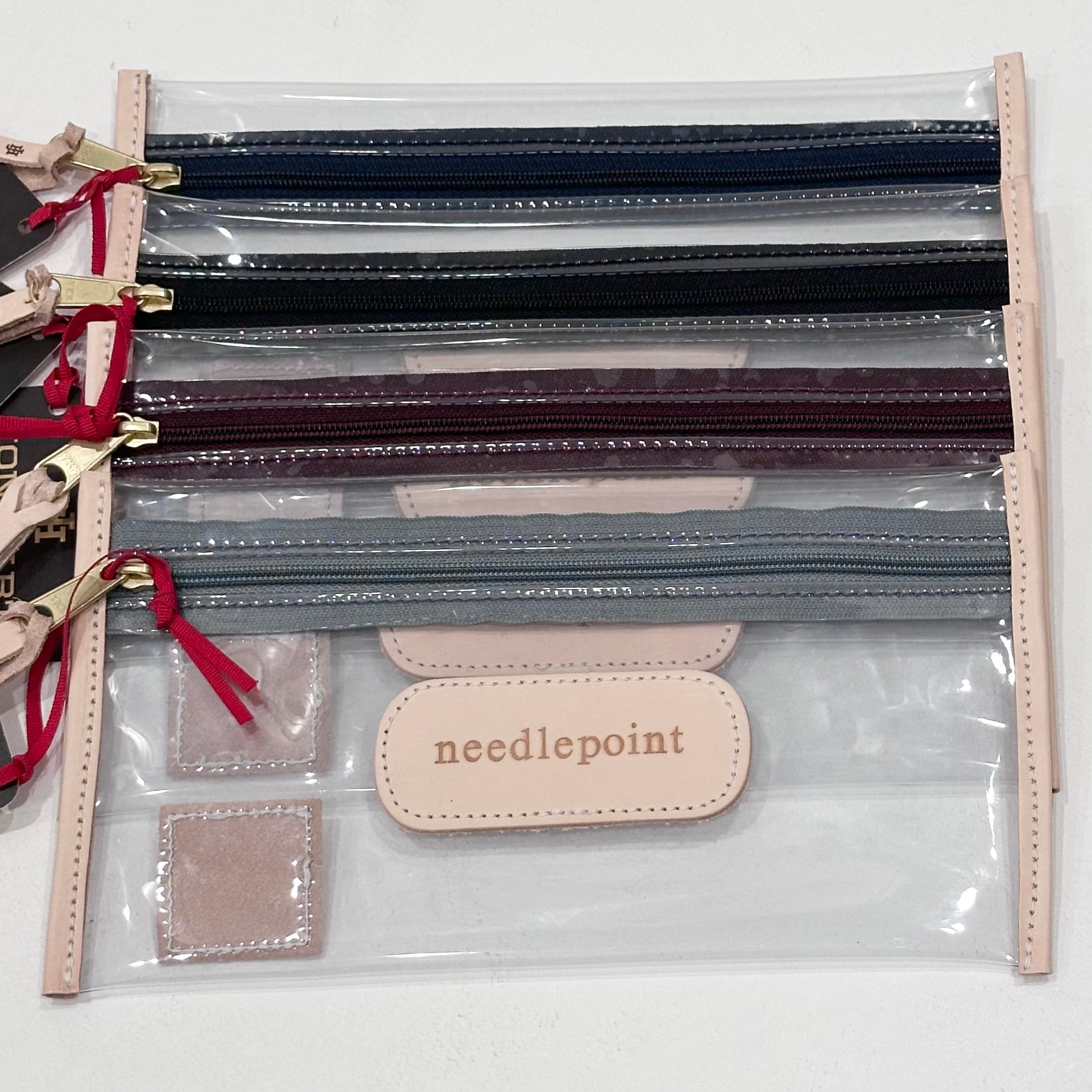 Clear Pouch + needlepoint Pre Stamp