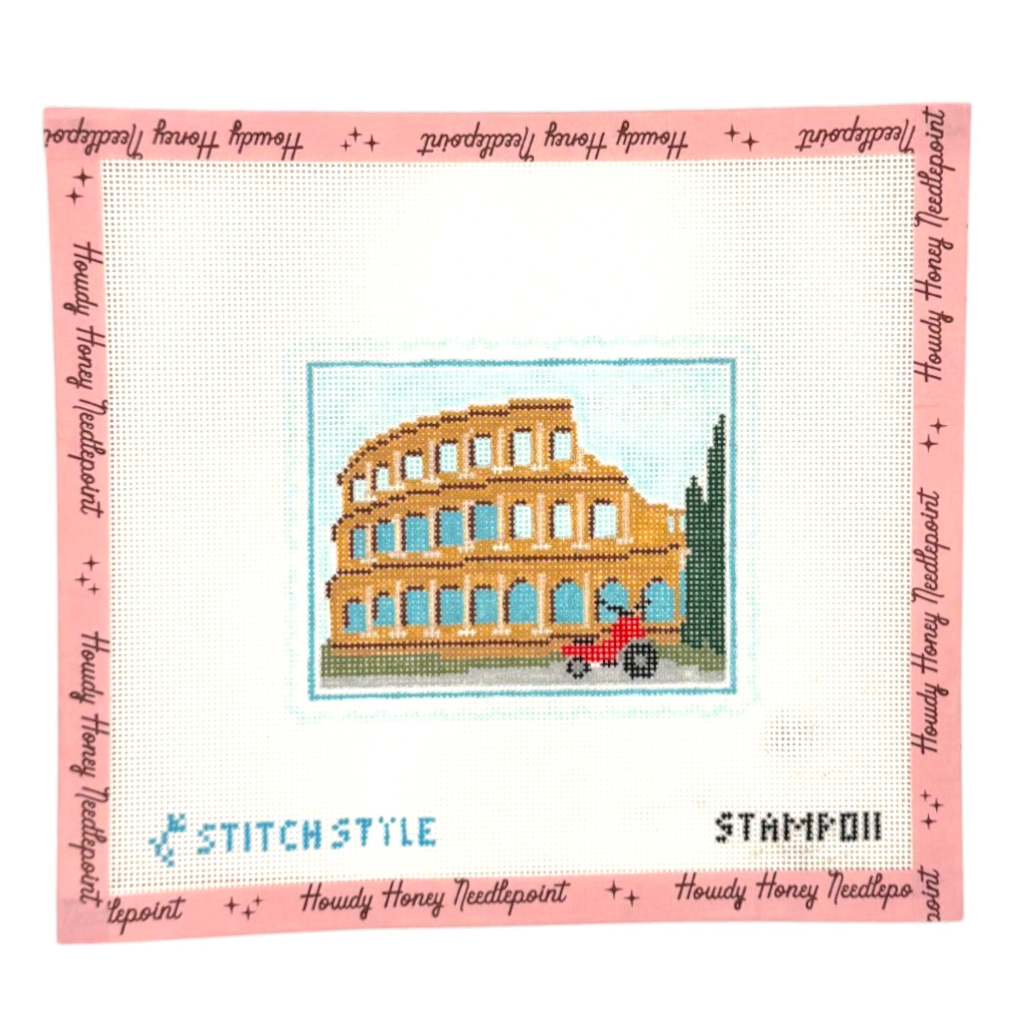 Rome Colosseum Travel Stamp
