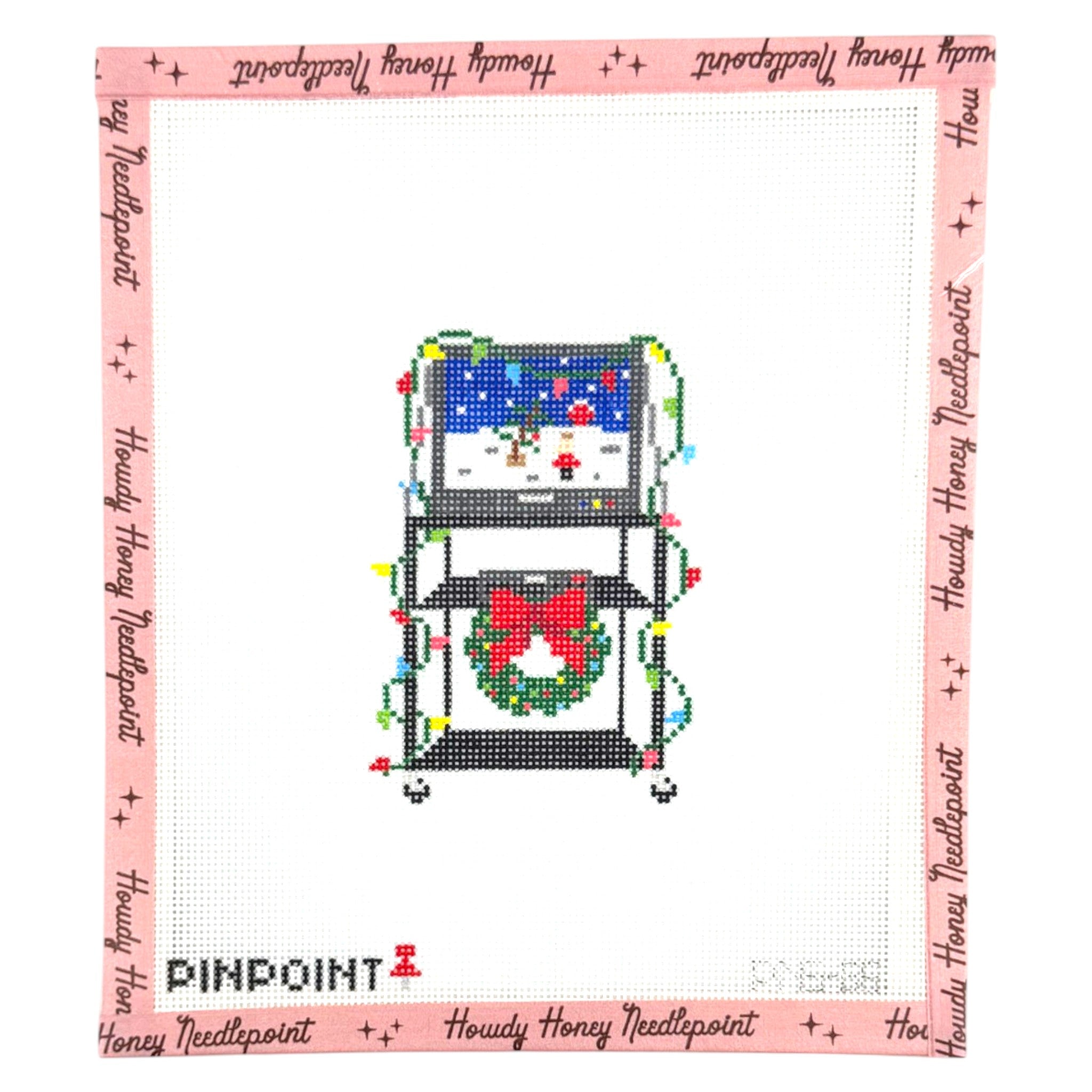 Classroom Christmas TV Cart