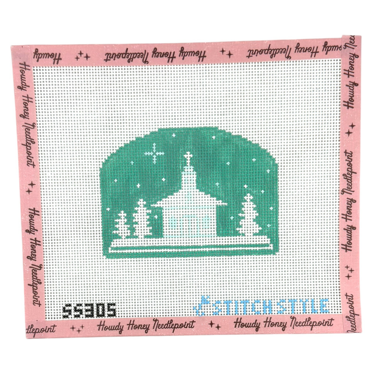 Mint Green Winter Silhouettes