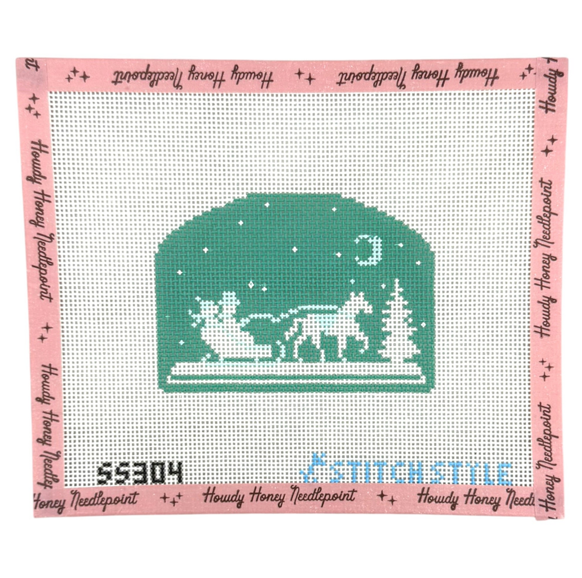 Mint Green Winter Silhouettes