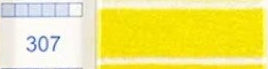 DMC embroidery thread color chart on a white background