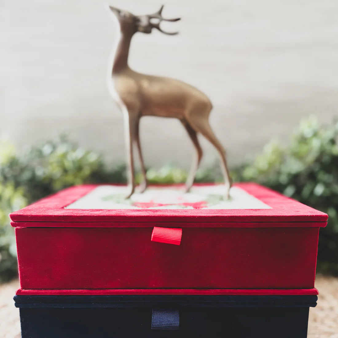 Velvet Christmas Card Box (self-finishing)