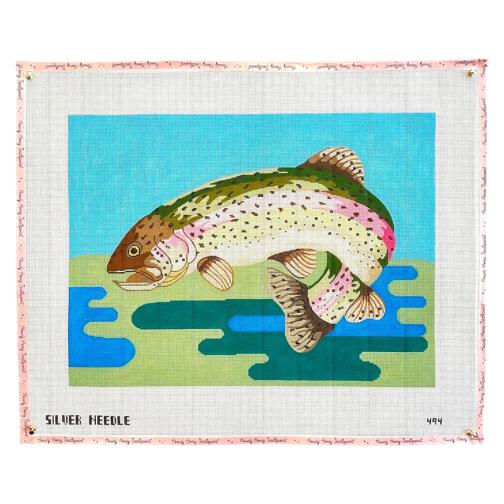Leaping Trout Pillow