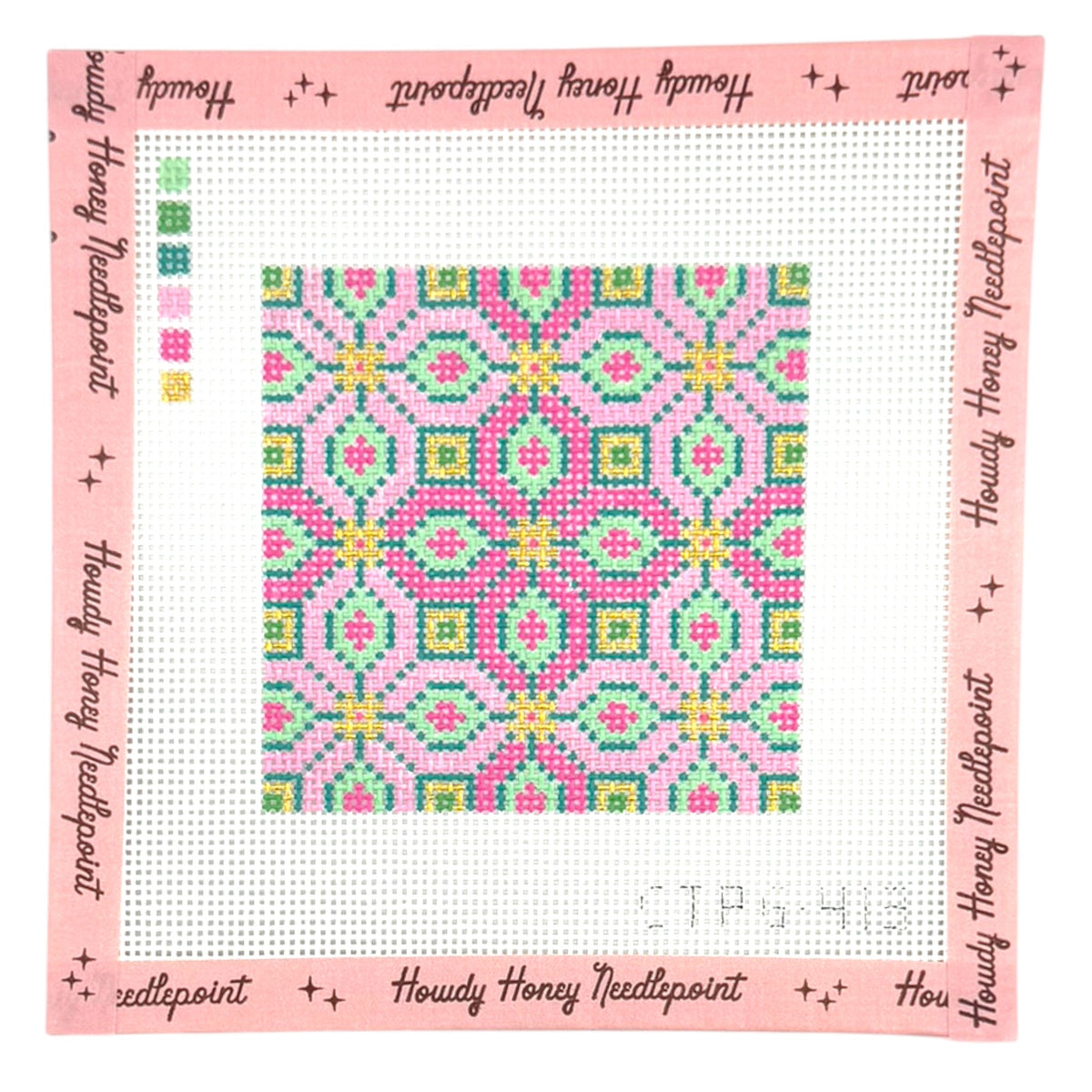 Classic Pink and Green Tile