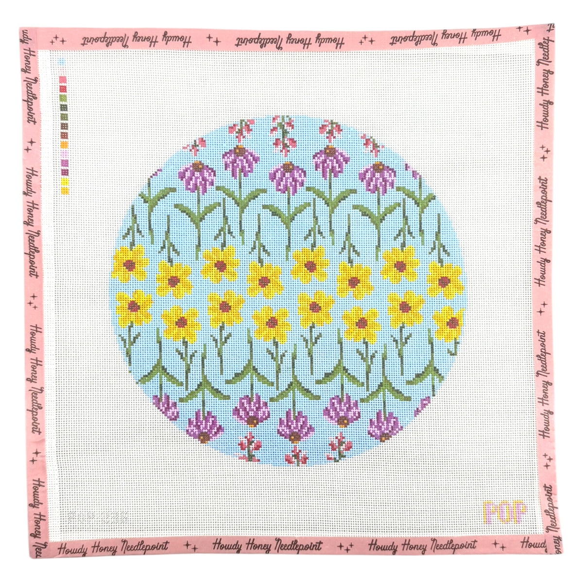 Large Texas Floral Round