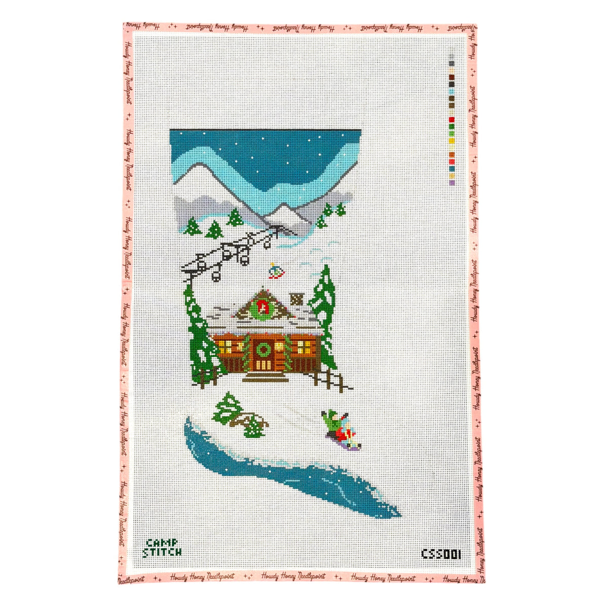 Ski Lodge Stocking