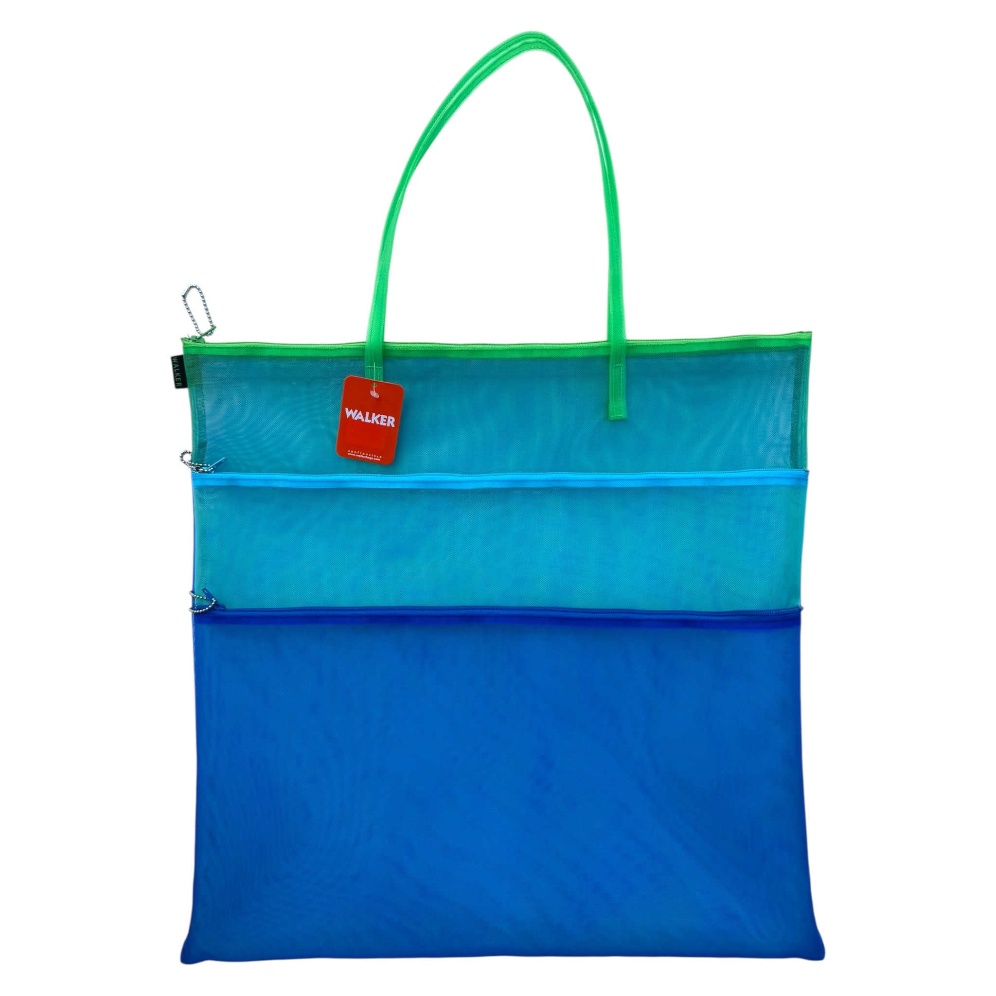 Triple Zip Mesh Bag with Handles