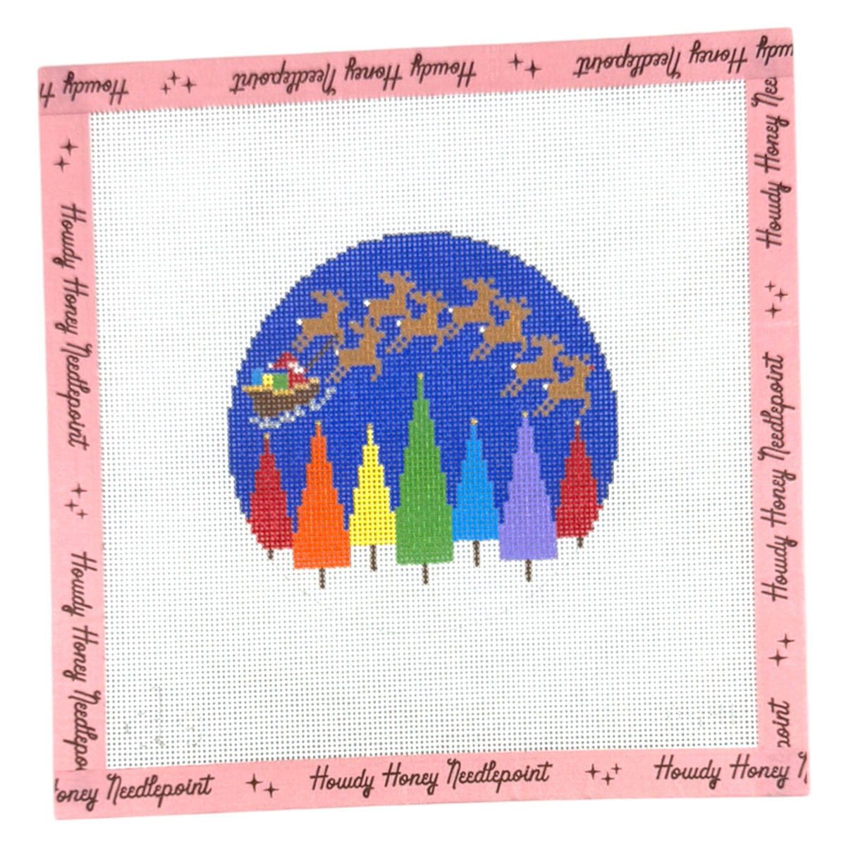 Rainbow Trees Round