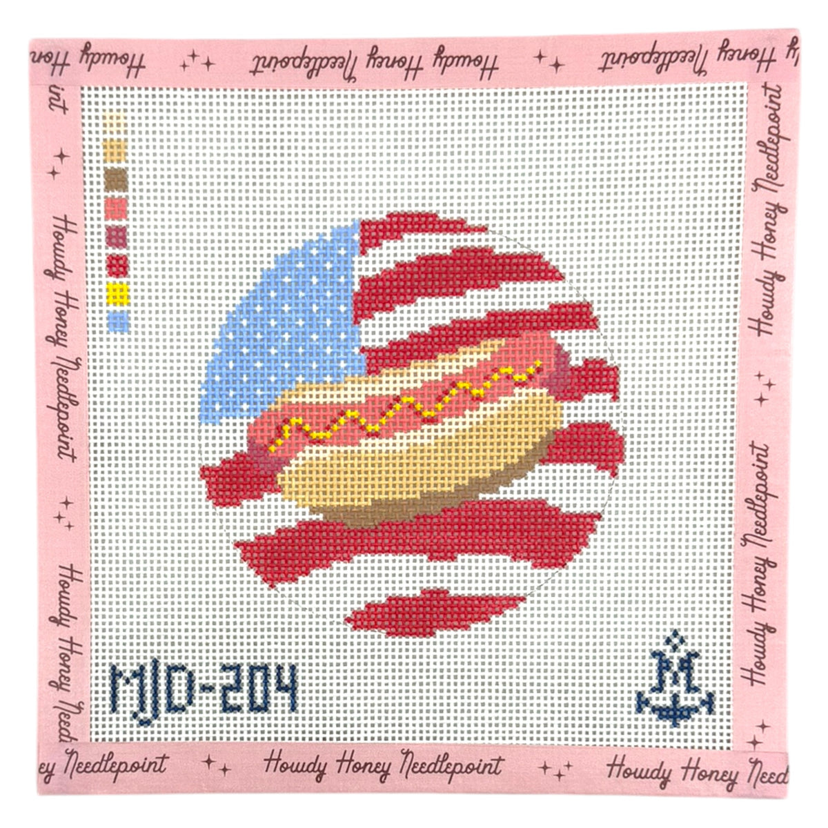 American Flag Hot Dog