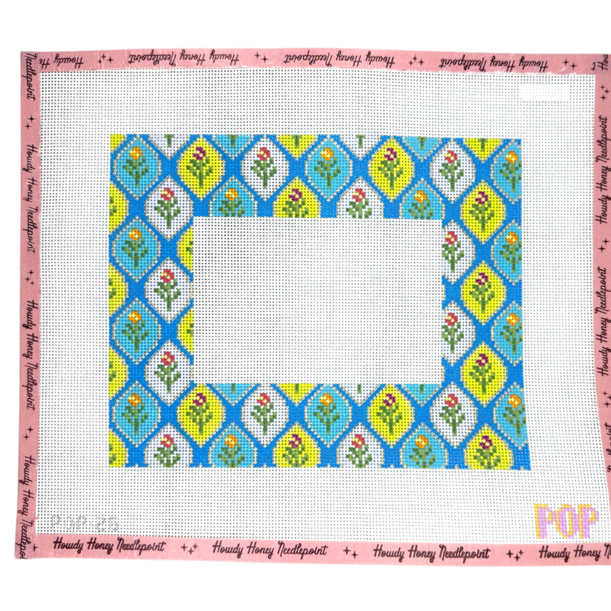 Blue Floral Frame