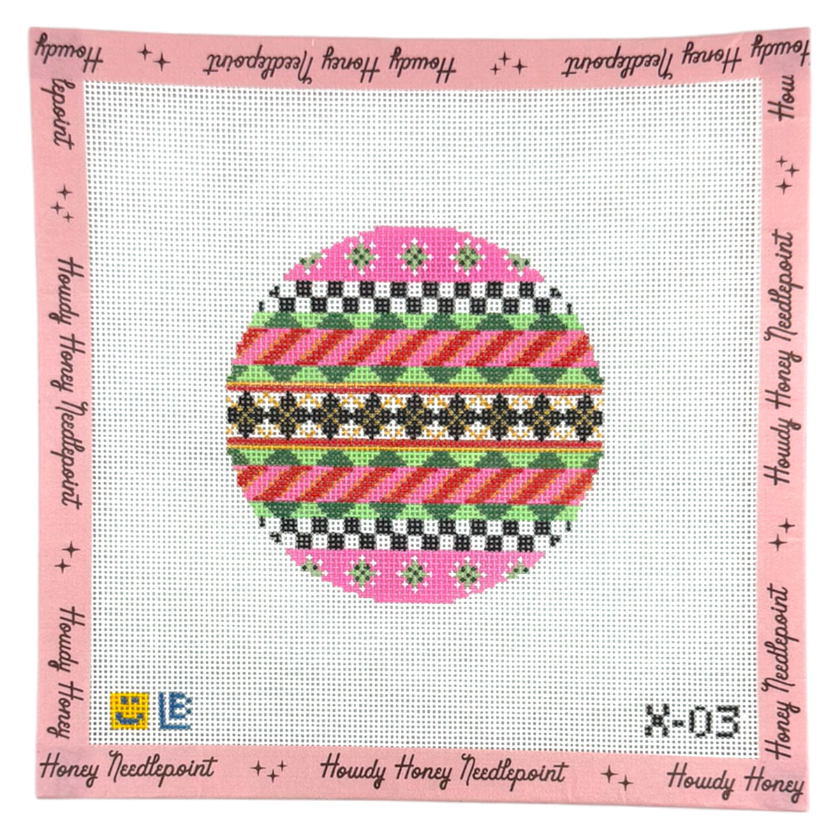 Black and Gold Argyle