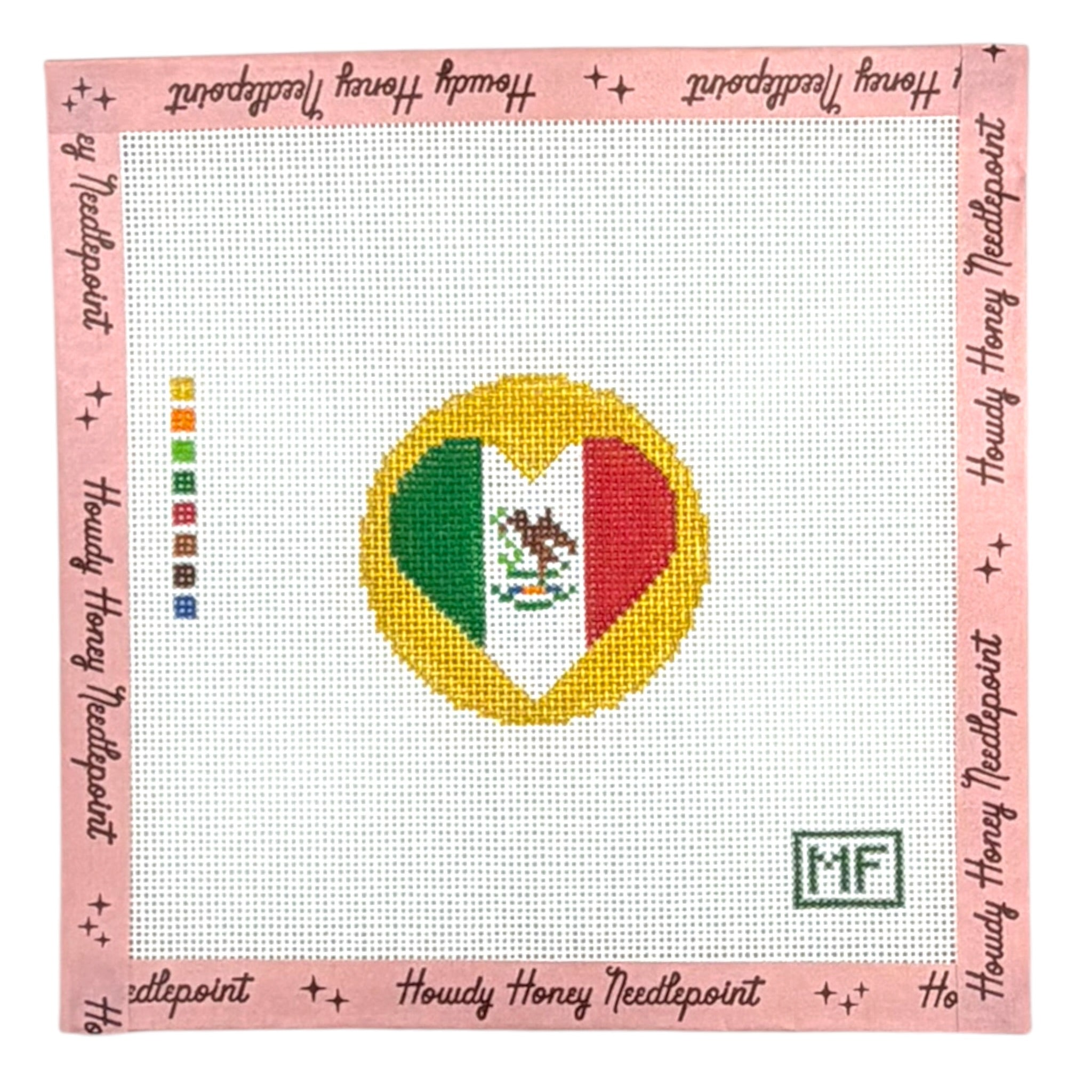 Heart Flag - Mexico