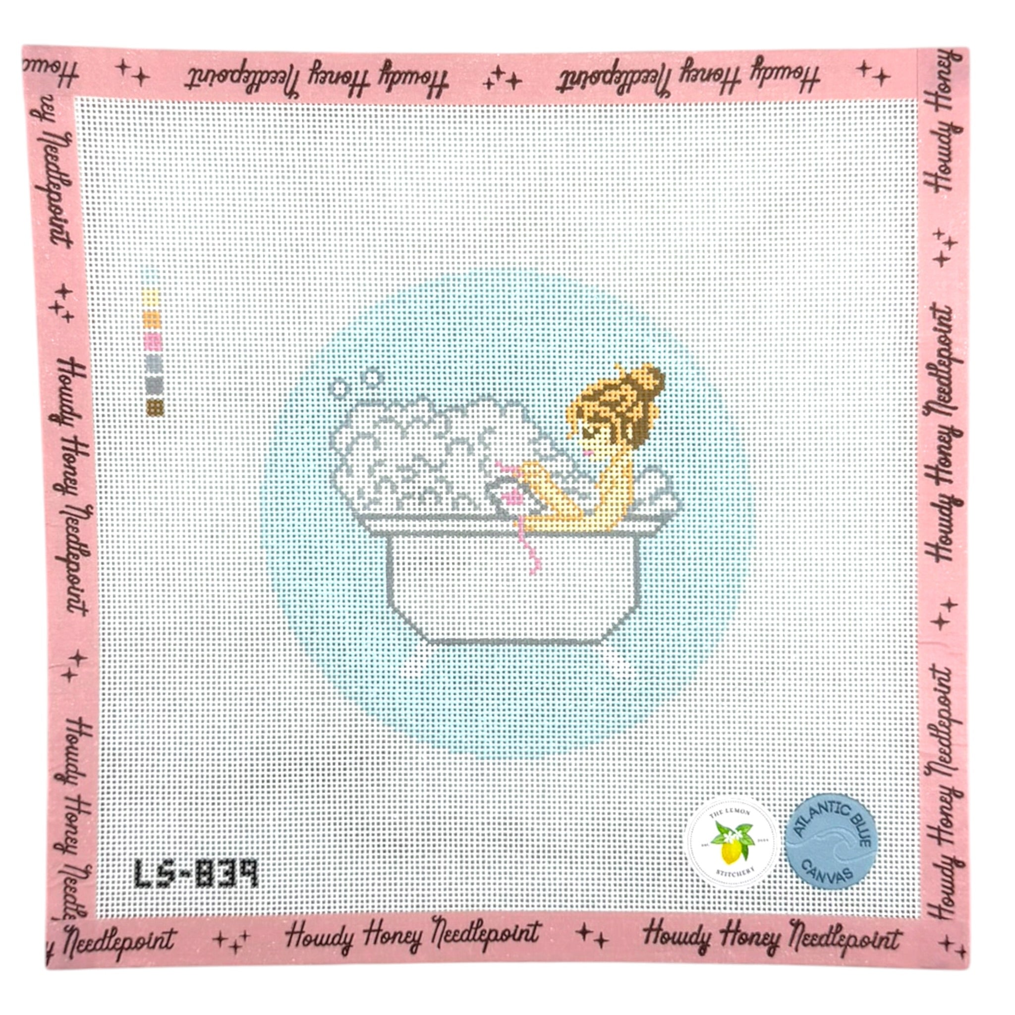 Bathtub Needlepointing