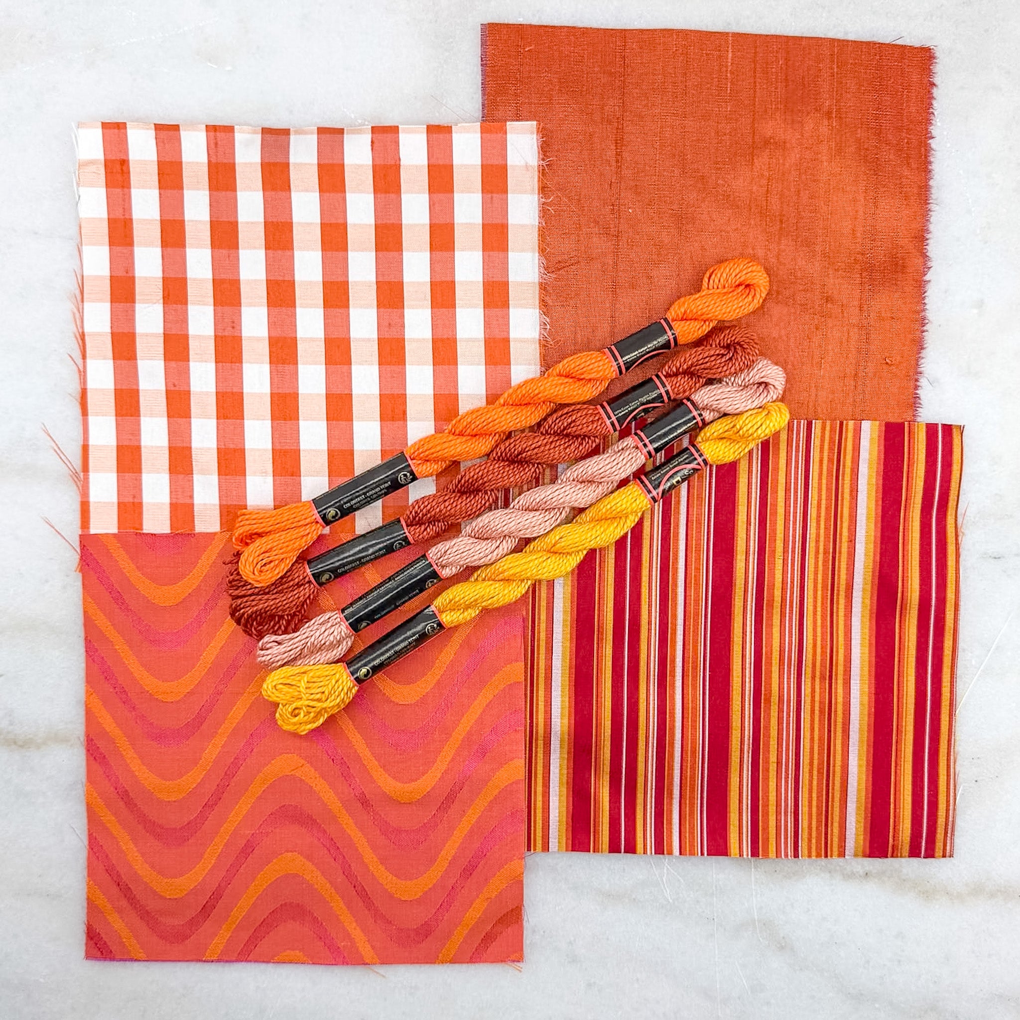 Silk Fabric & Cording Bundle