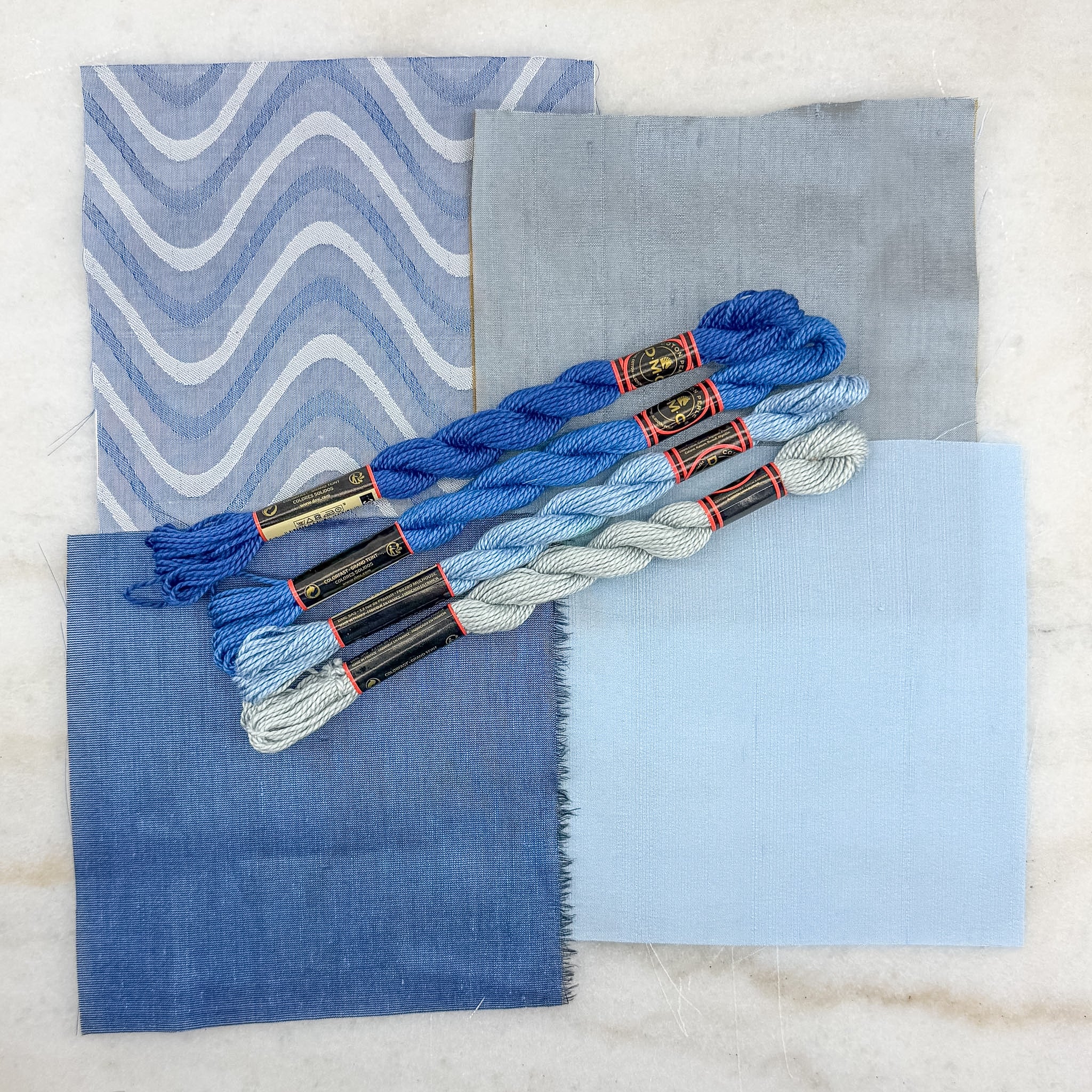 Silk Fabric & Cording Bundle