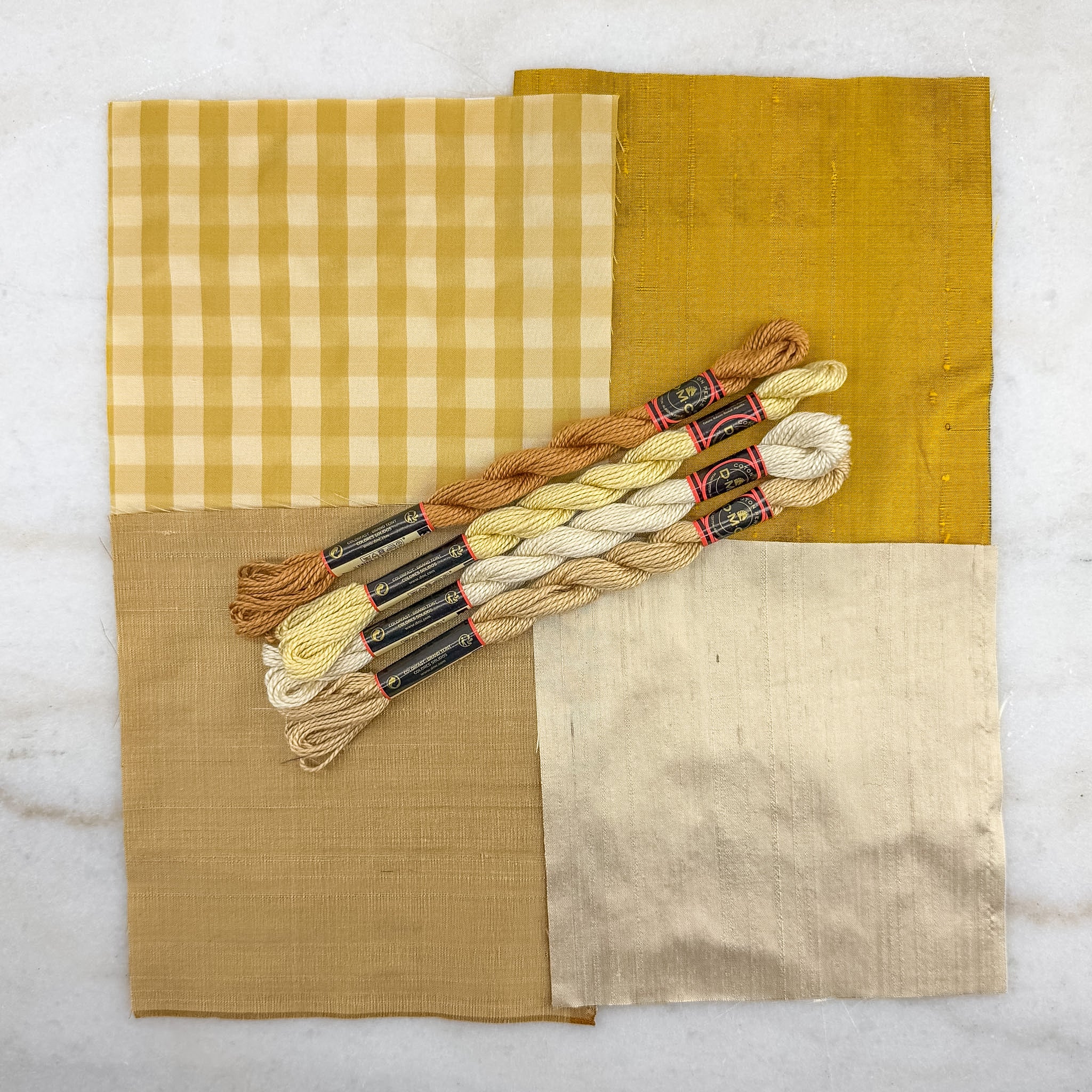Silk Fabric & Cording Bundle