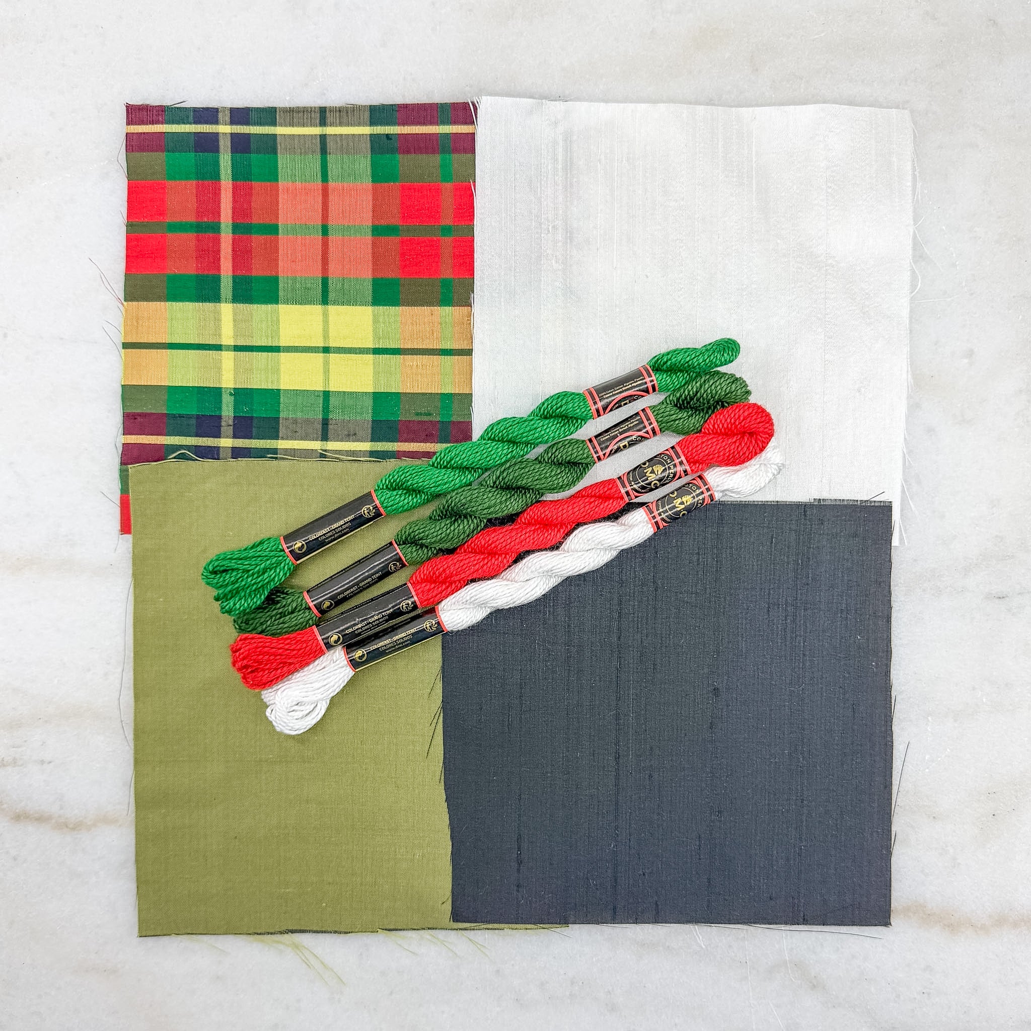 Silk Fabric & Cording Bundle