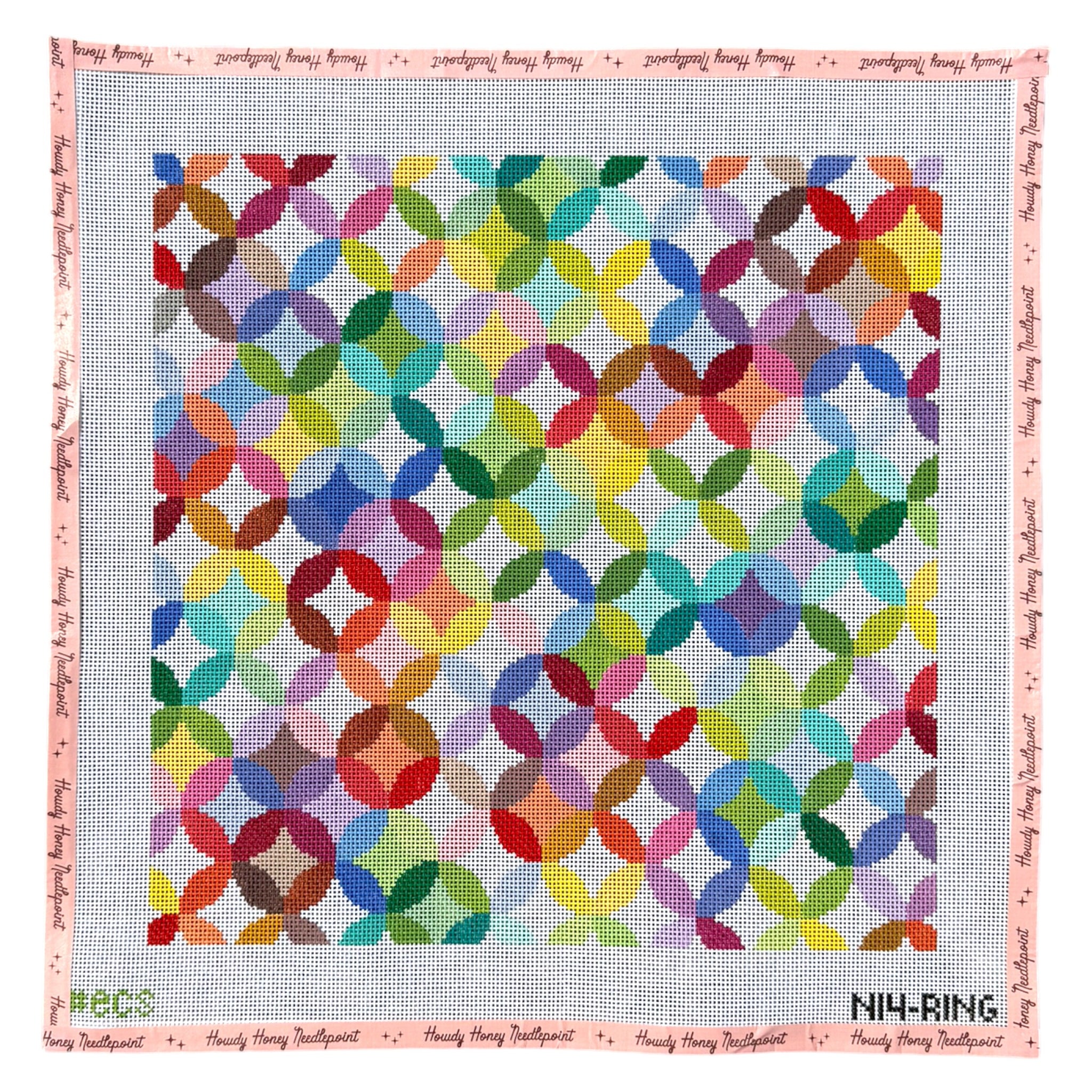 Large Square Quilt Ring Pillow