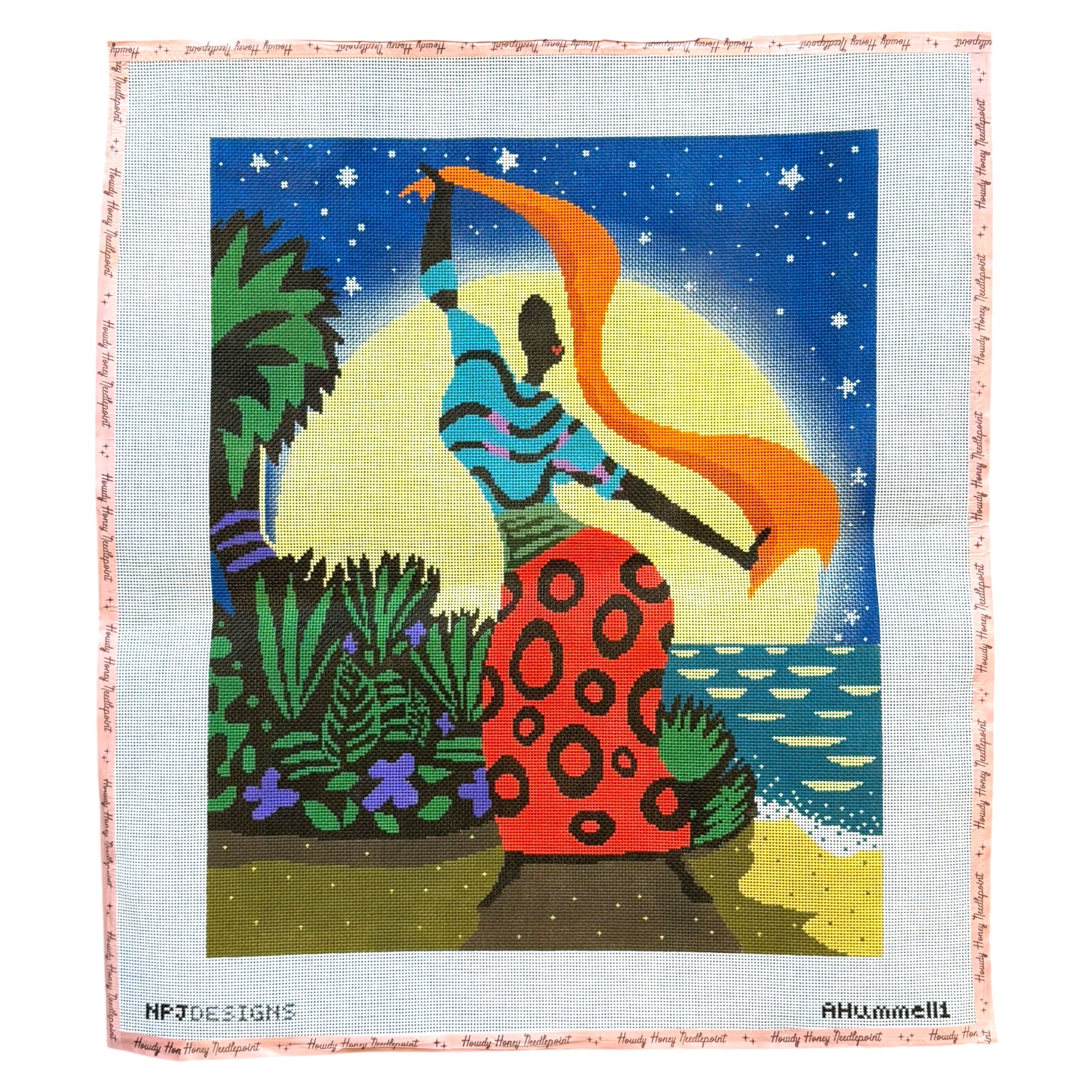 Lady in the Moonlight Canvas