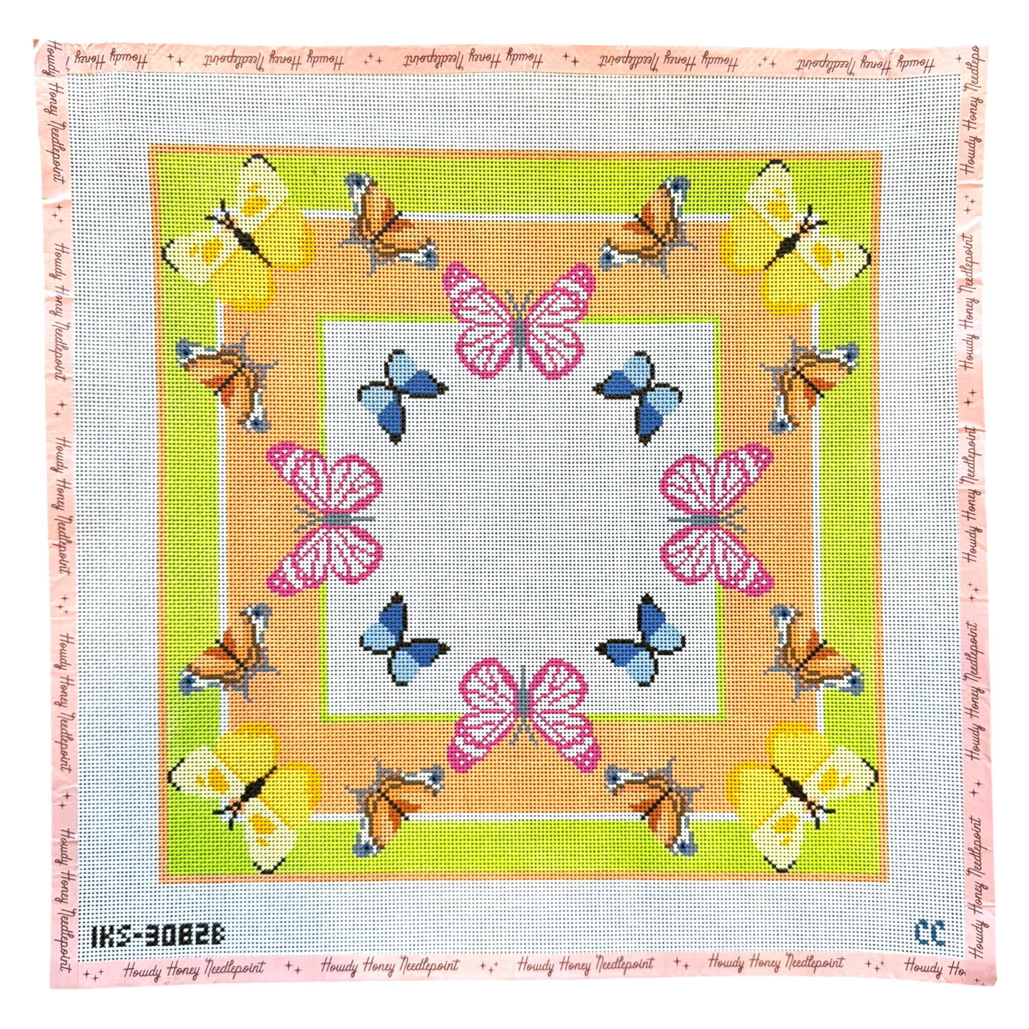 Large Bright Butterfly Scarf