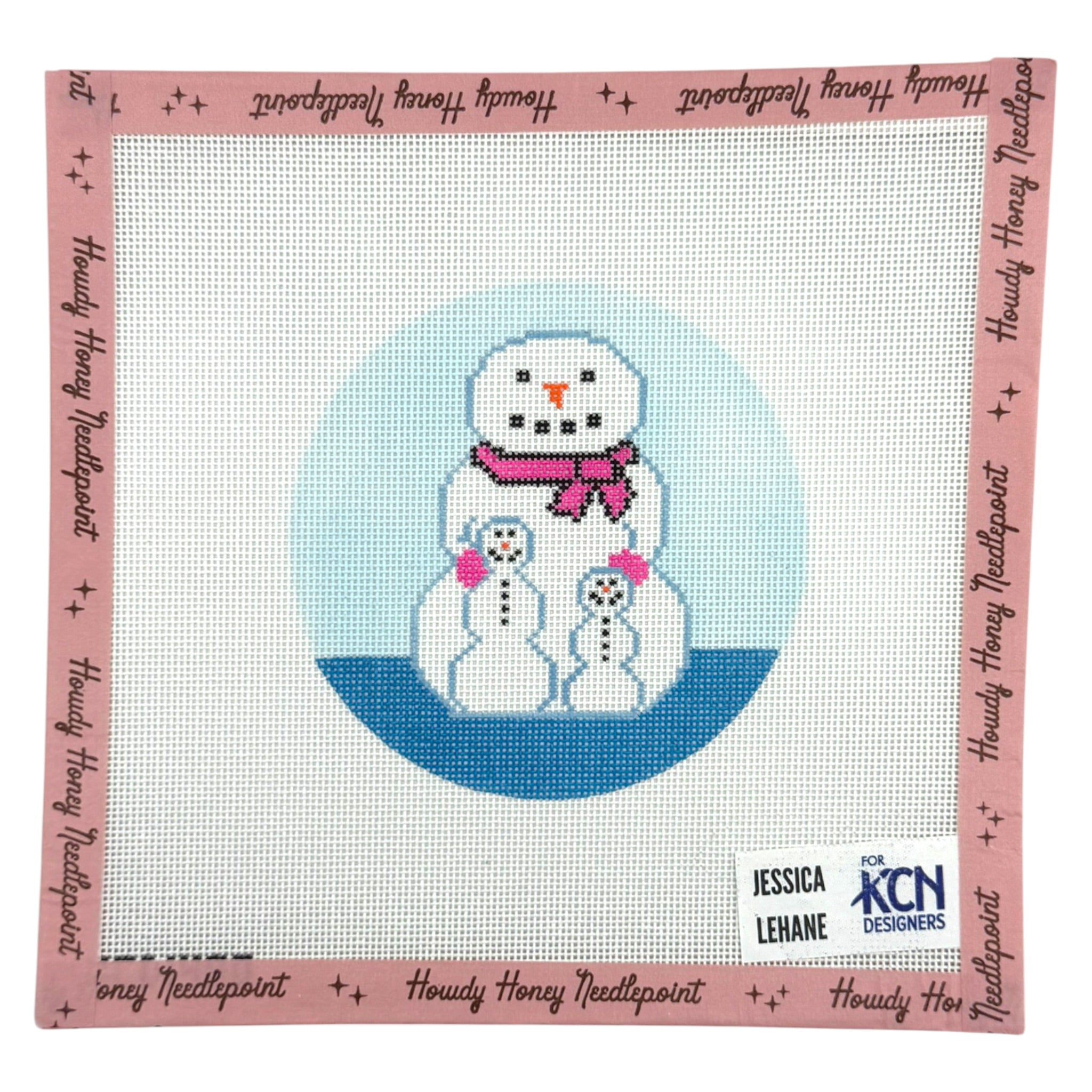 Snowman Family Round