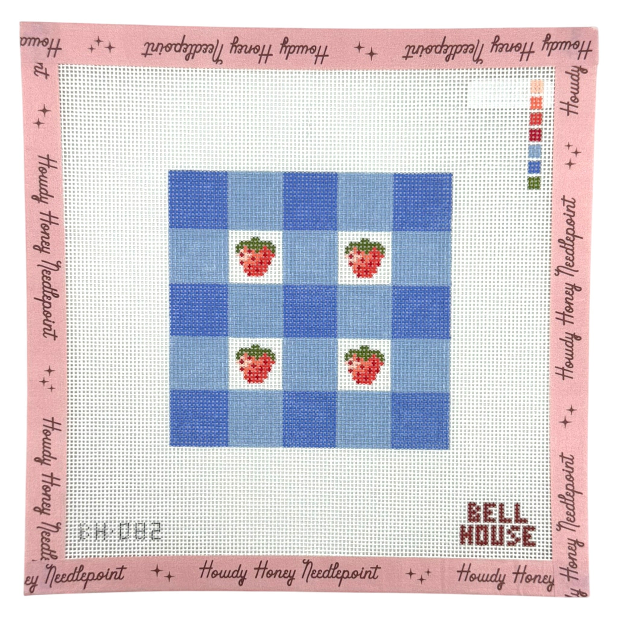 Strawberry Plaid Coaster