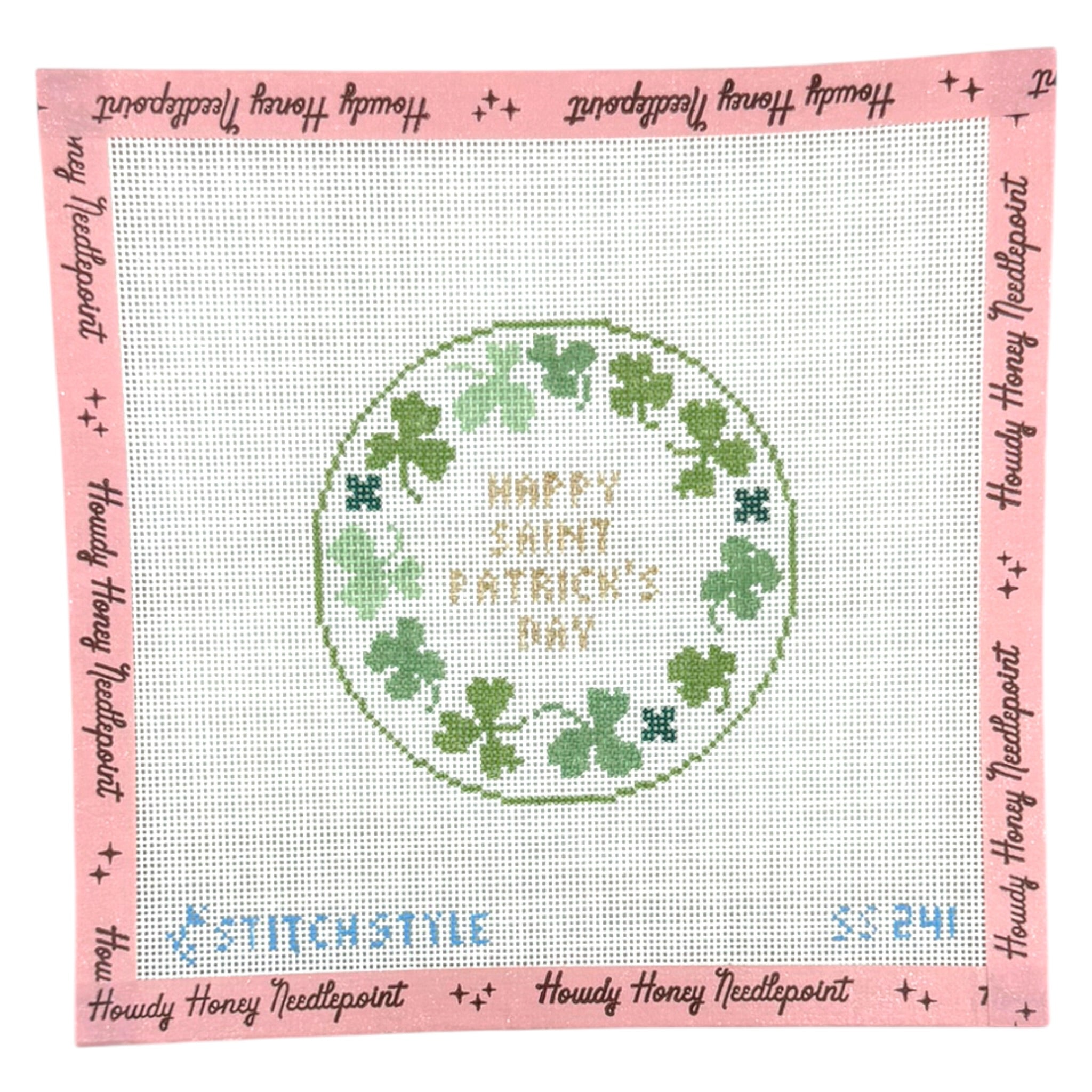 St Patricks Day Clover Round