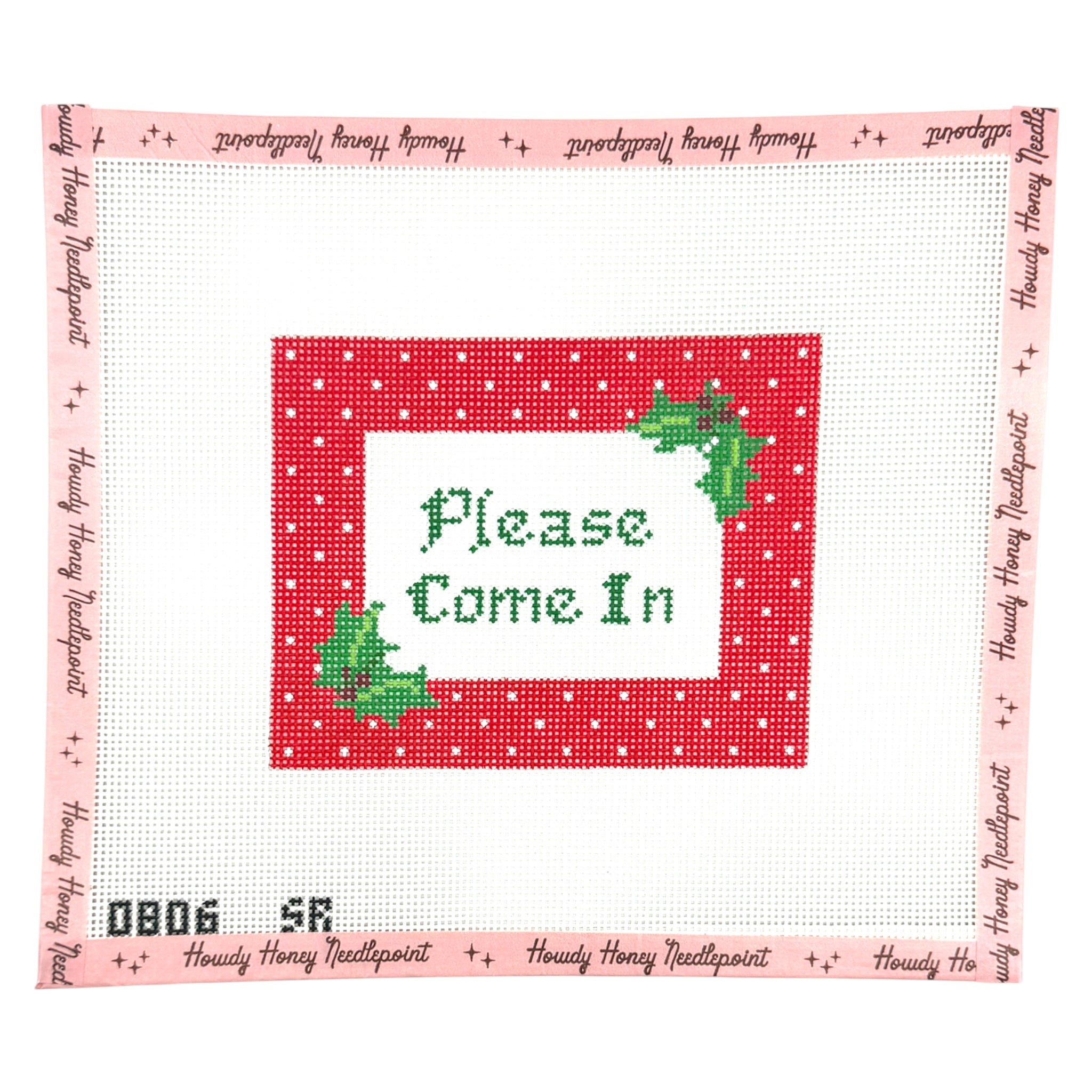 Holly 'Please Come In' Sign