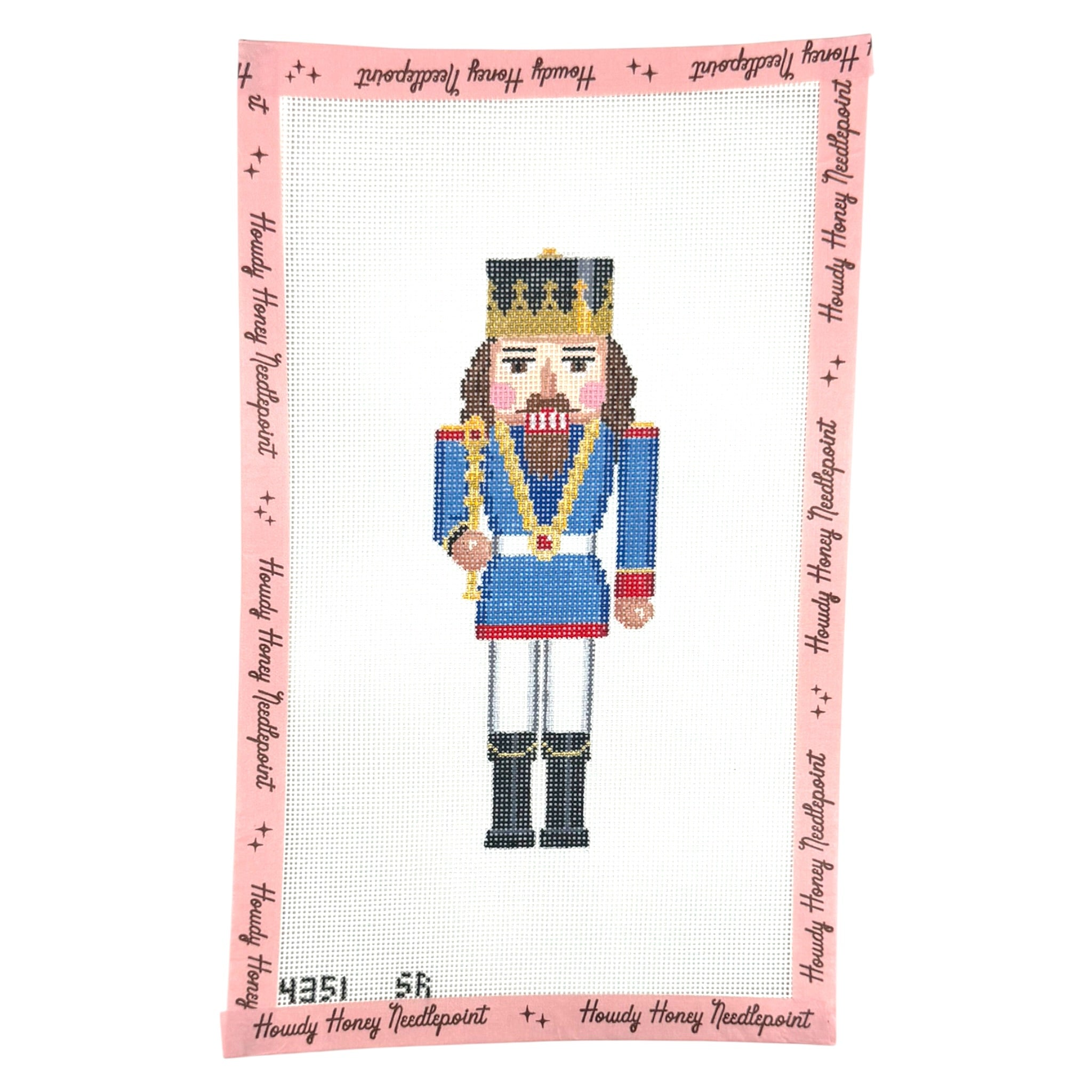 Dk Blue King w/ Scepter Nutcracker
