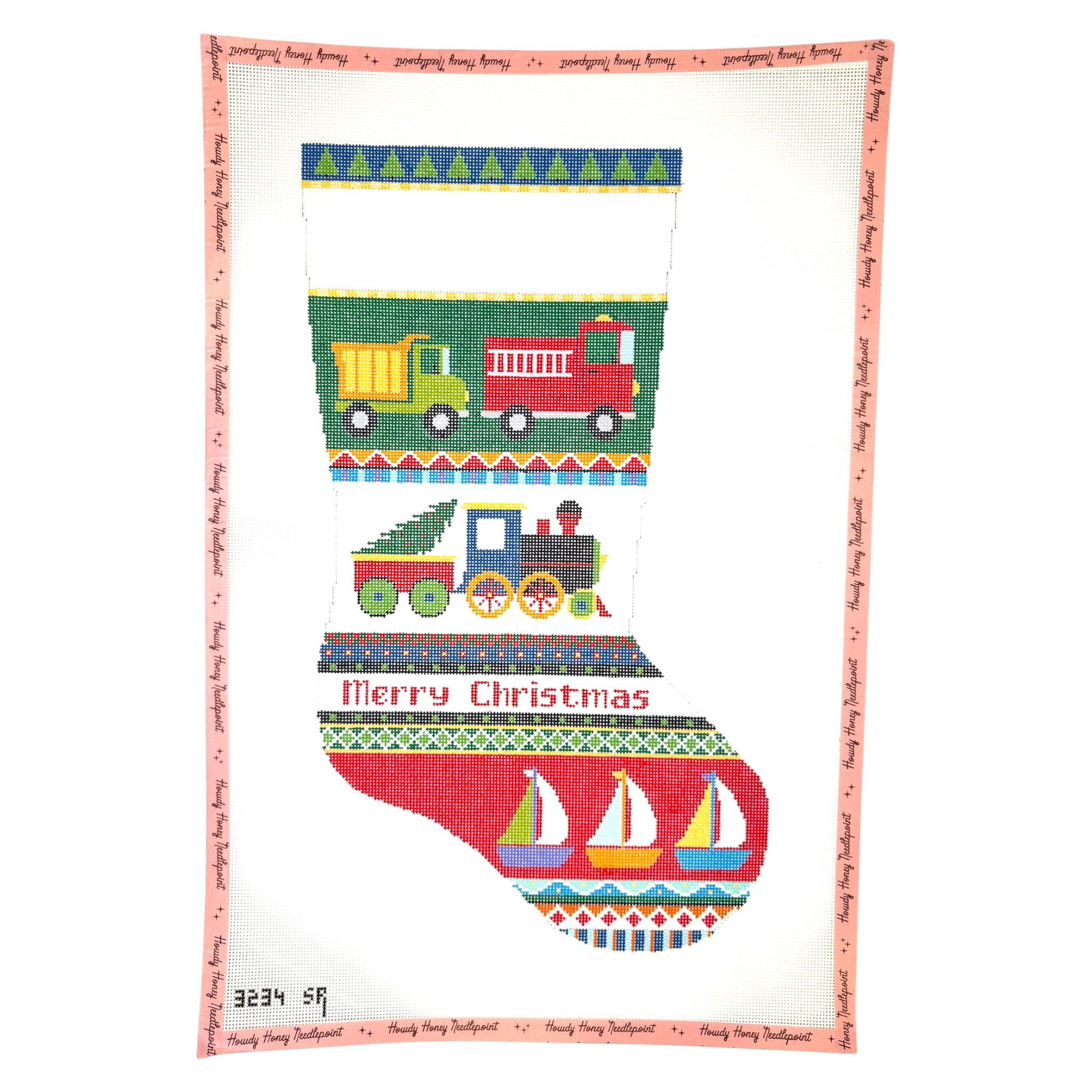 Transportation Stripe Stocking