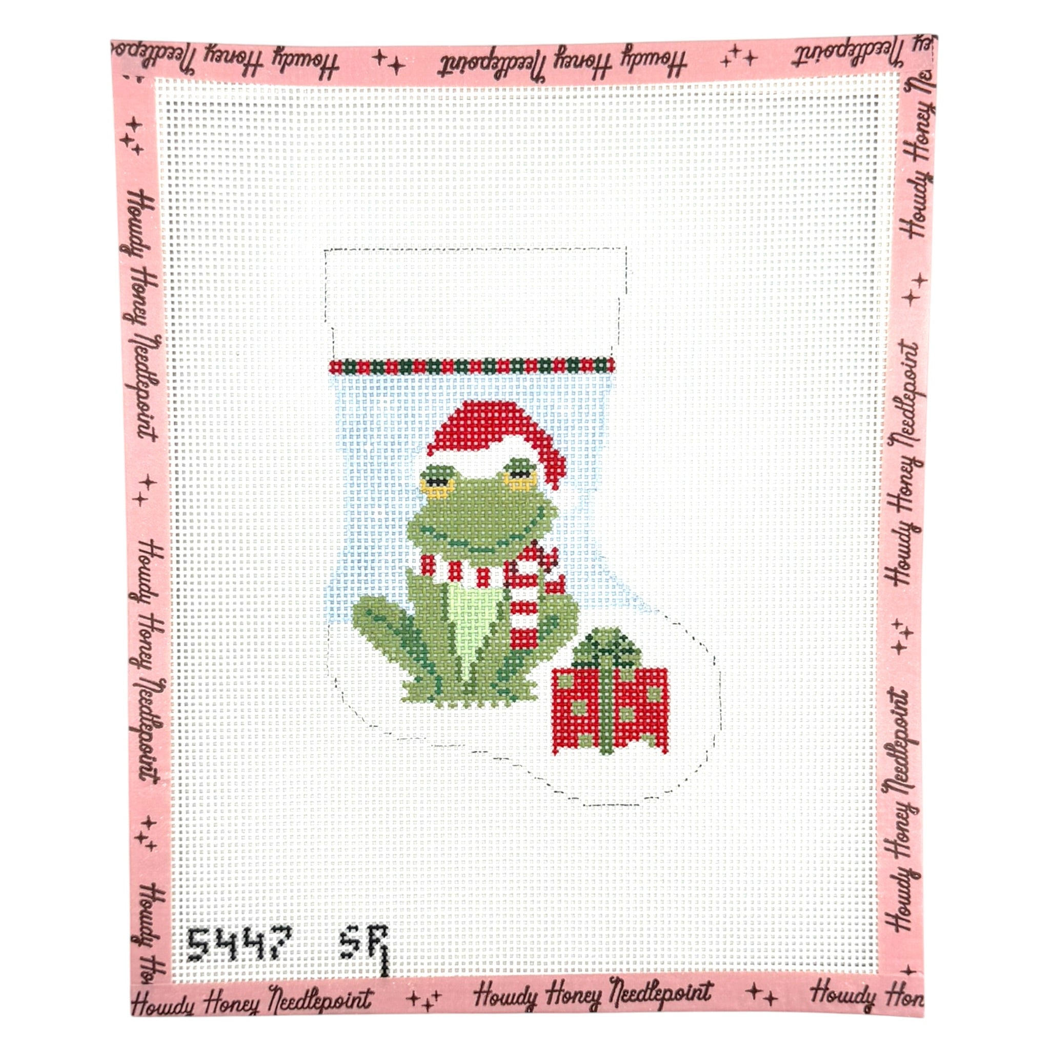 Santa Frog Mini Stocking
