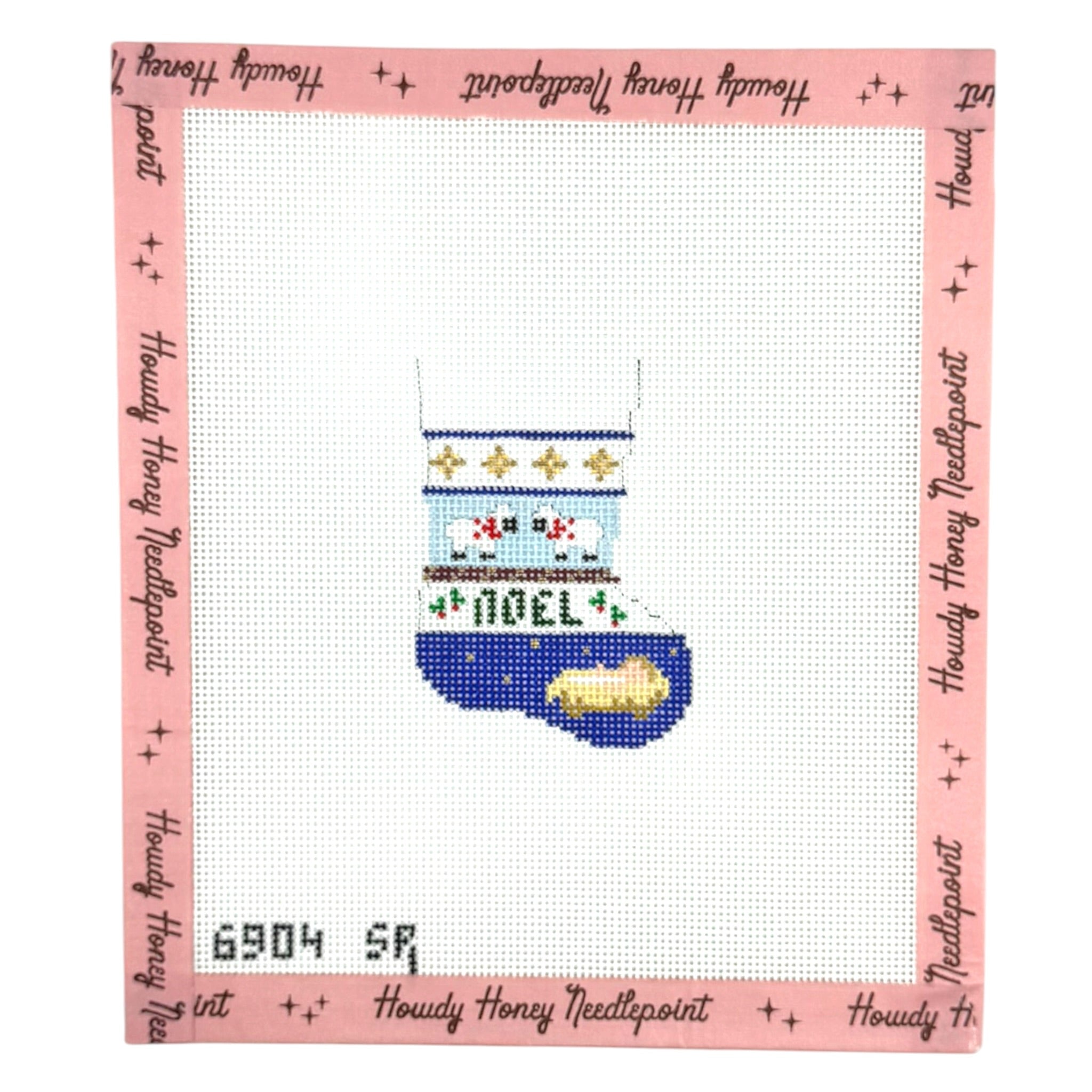 Nativity Stripe Micro Stocking