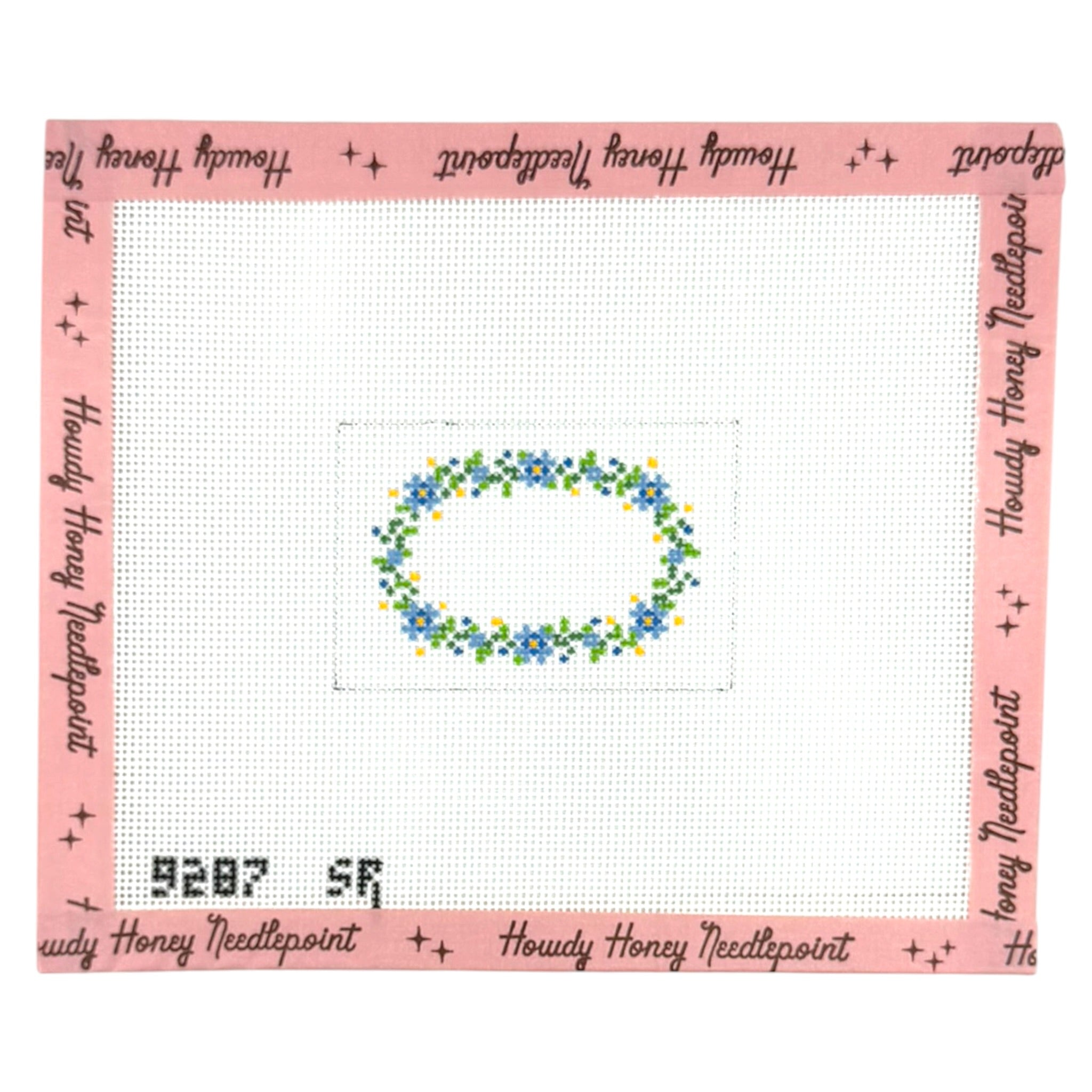 Floral Wreath Blue Mini Insert