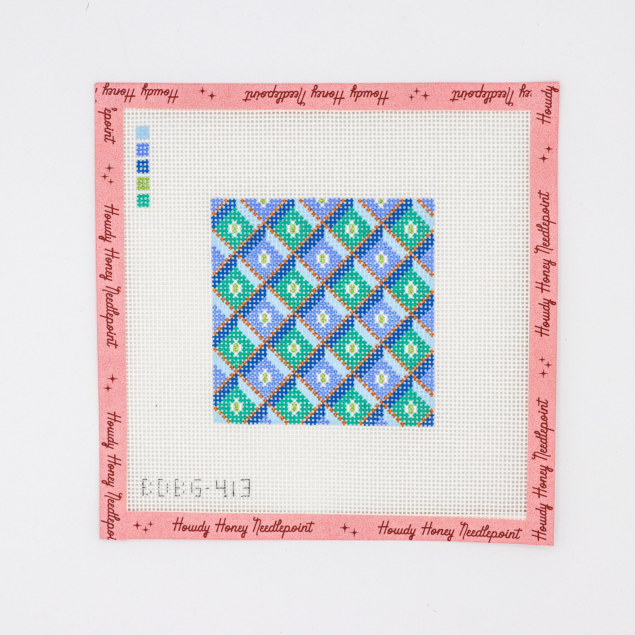 Bargello - Diamond Blue Green