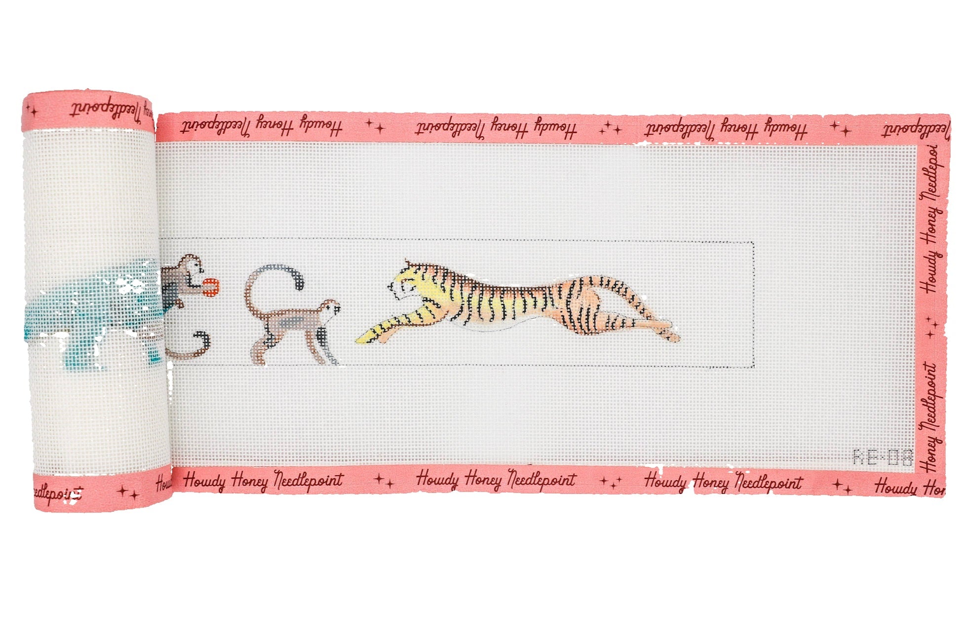 Roll of toilet paper with cartoon animals and 'Honey, Honey' text border
