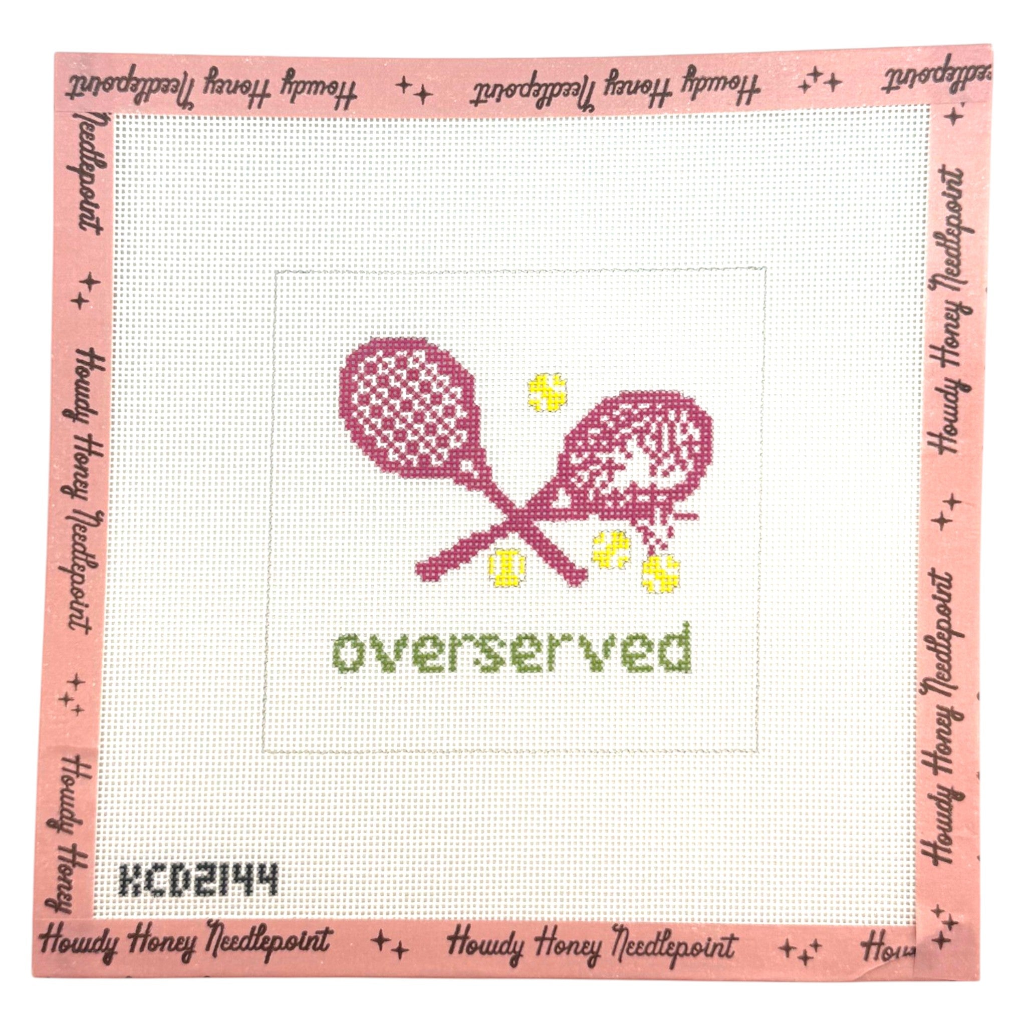 Over Served Tennis Canvas
