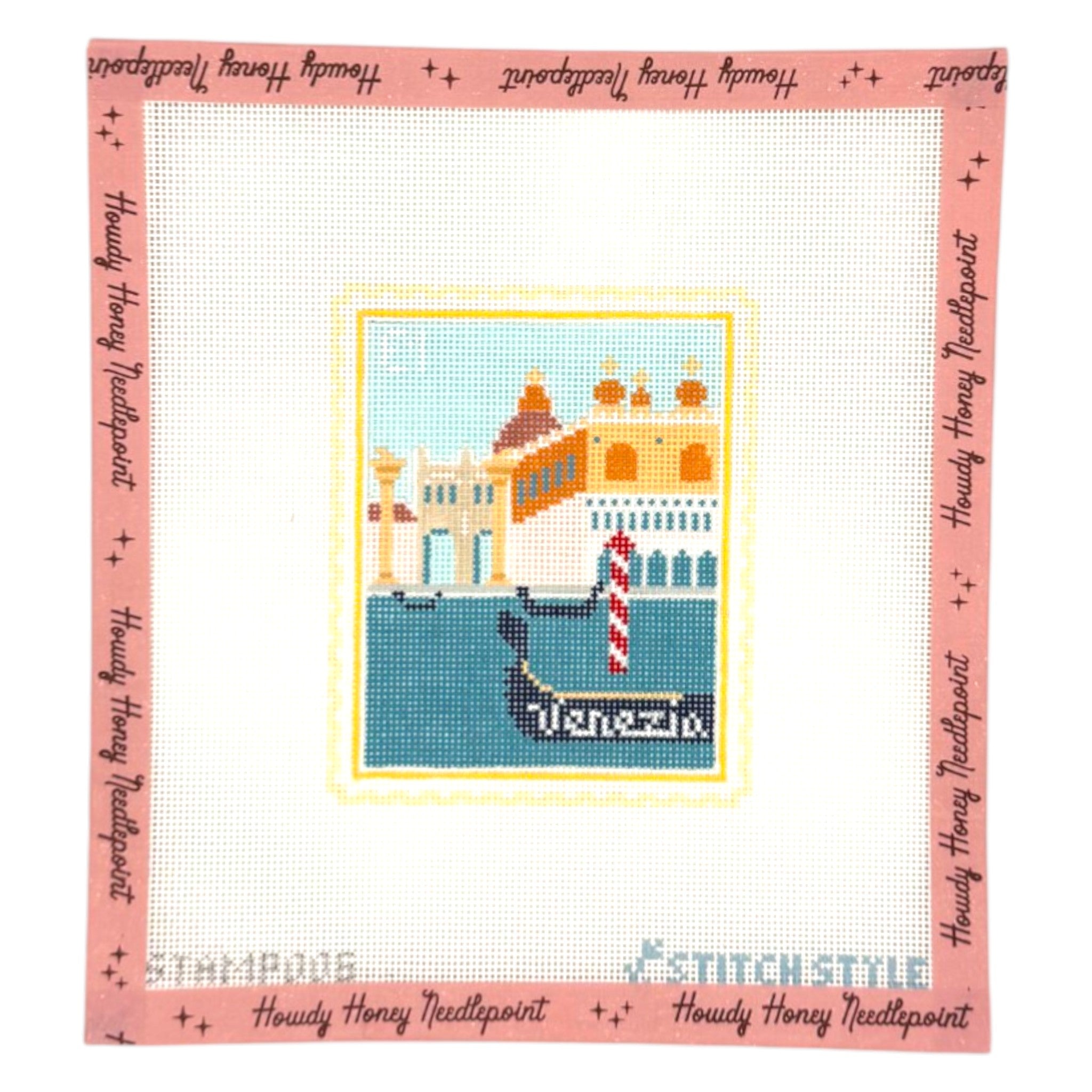 Venetian Gondola Travel Stamp