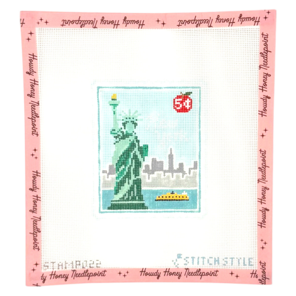 NYC Statue of Liberty Travel Stamp